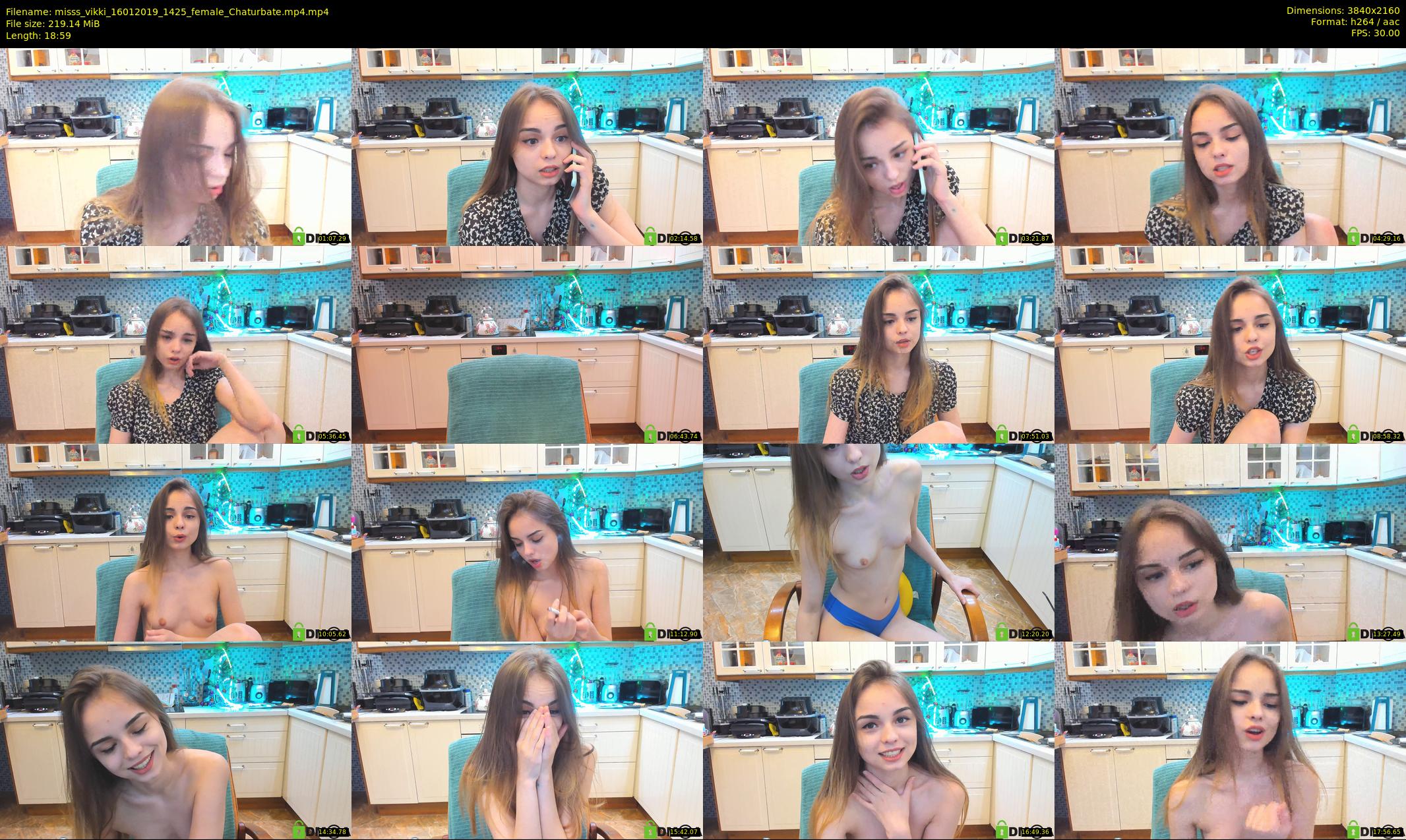 misss_vikki — 19 minute Chaturbate female cam show recording, 4K, Jan 16, 2019