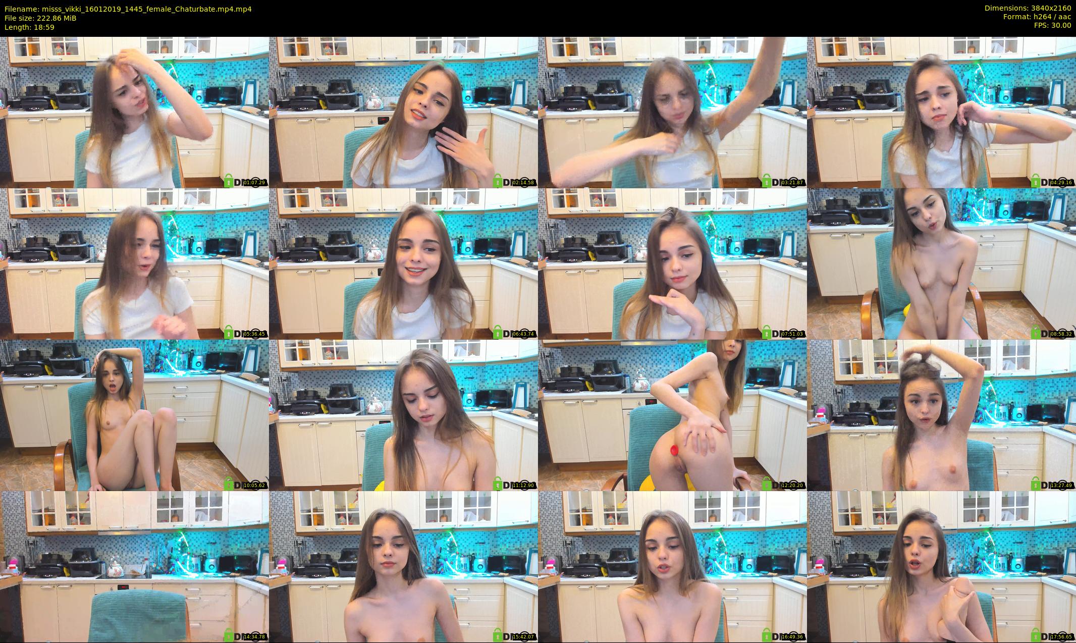 misss_vikki — 19 minute Chaturbate female cam show recording, 4K, Jan 16, 2019