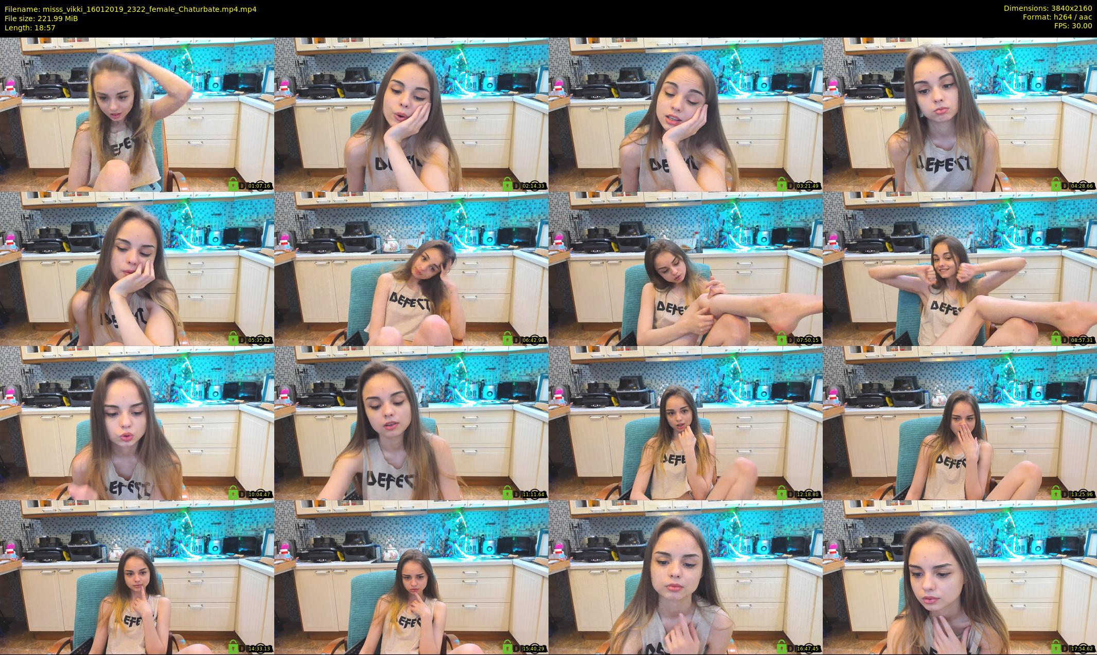misss_vikki — 19 minute Chaturbate female cam show recording, 4K, Jan 16, 2019