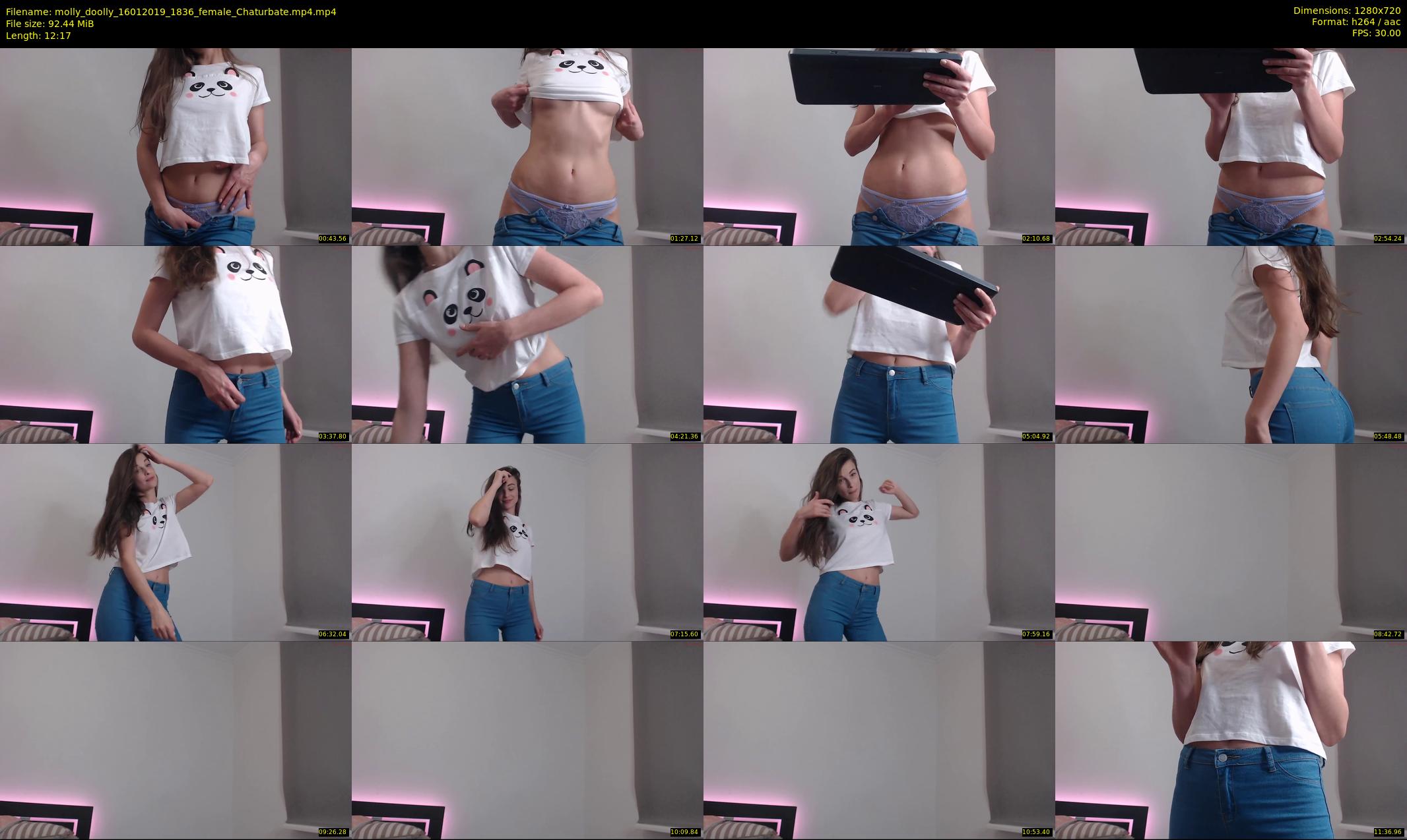 molly_doolly — 13 minute Chaturbate female cam show recording, 720p, Jan 16, 2019