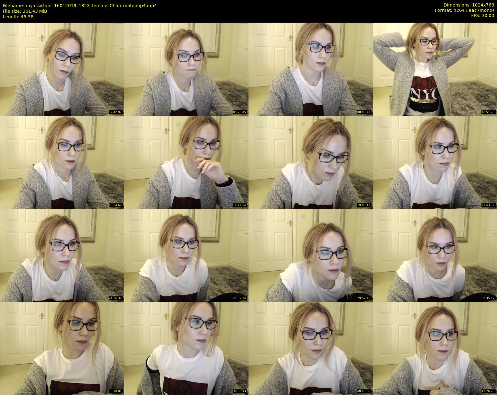 myassistant — 46 minute Chaturbate female cam show recording, 720p, Jan 16, 2019