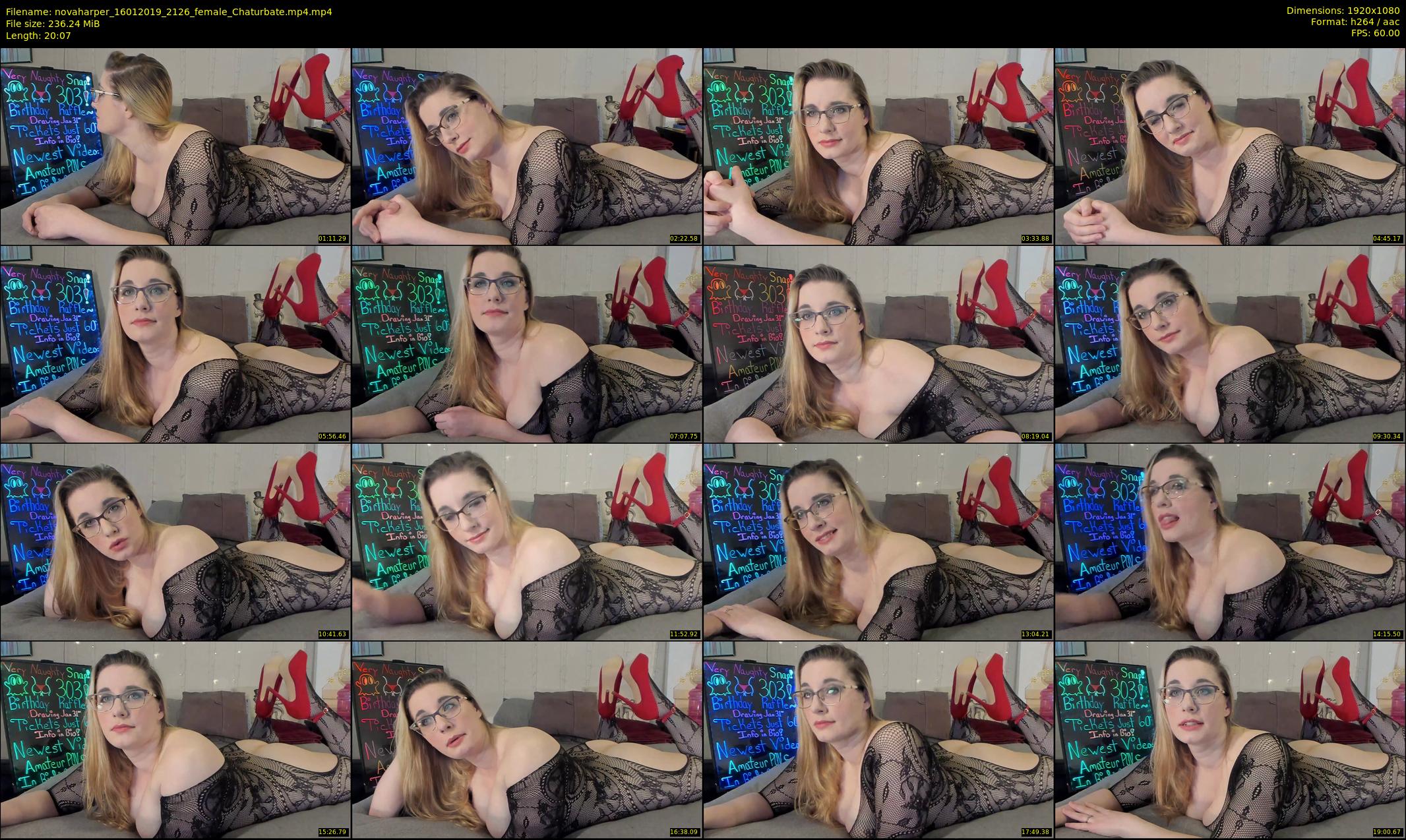 novaharper — 21 minute Chaturbate female cam show recording, 1080p, Jan 16, 2019