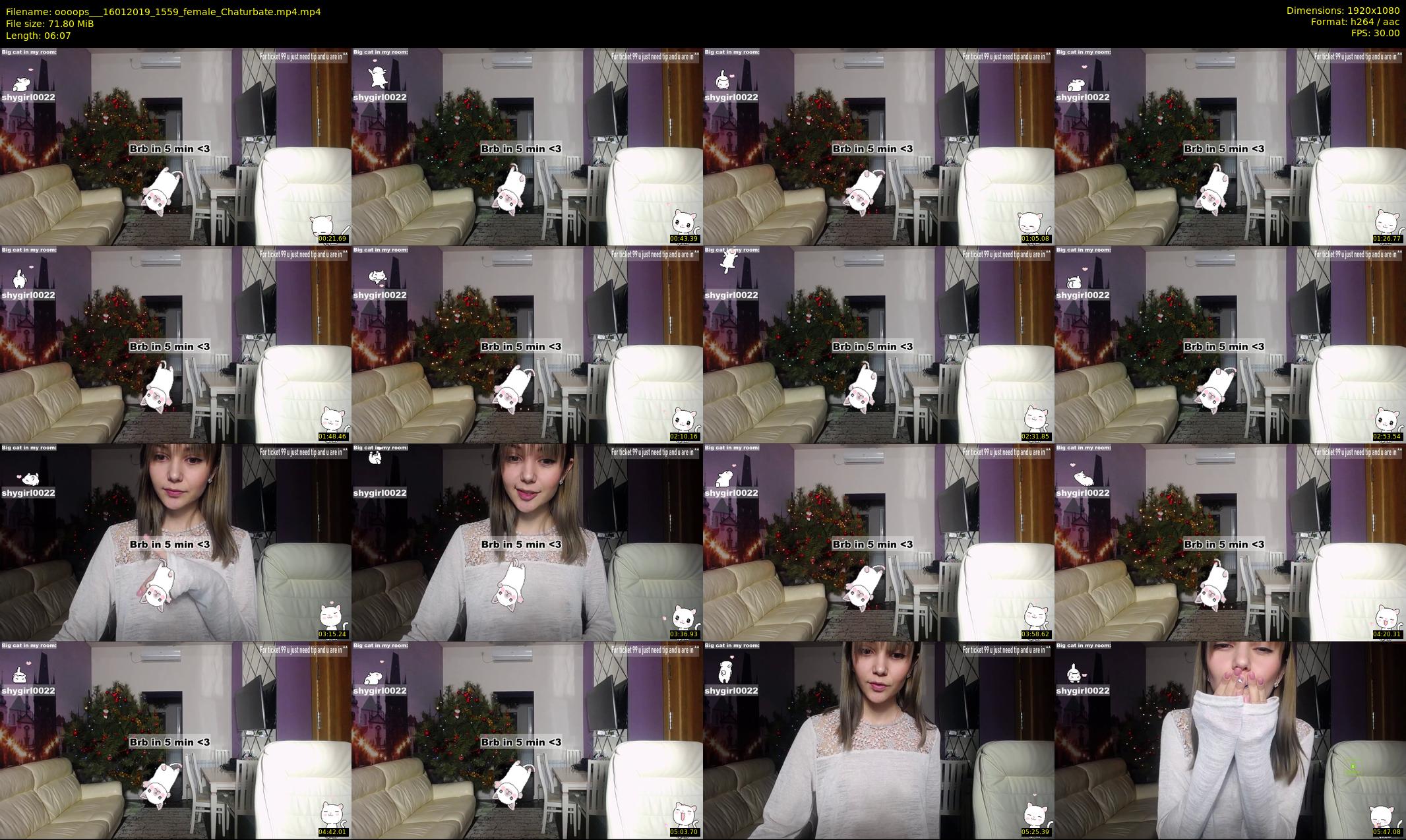 oooops__ — 7 minute Chaturbate female cam show recording, 1080p, Jan 16, 2019
