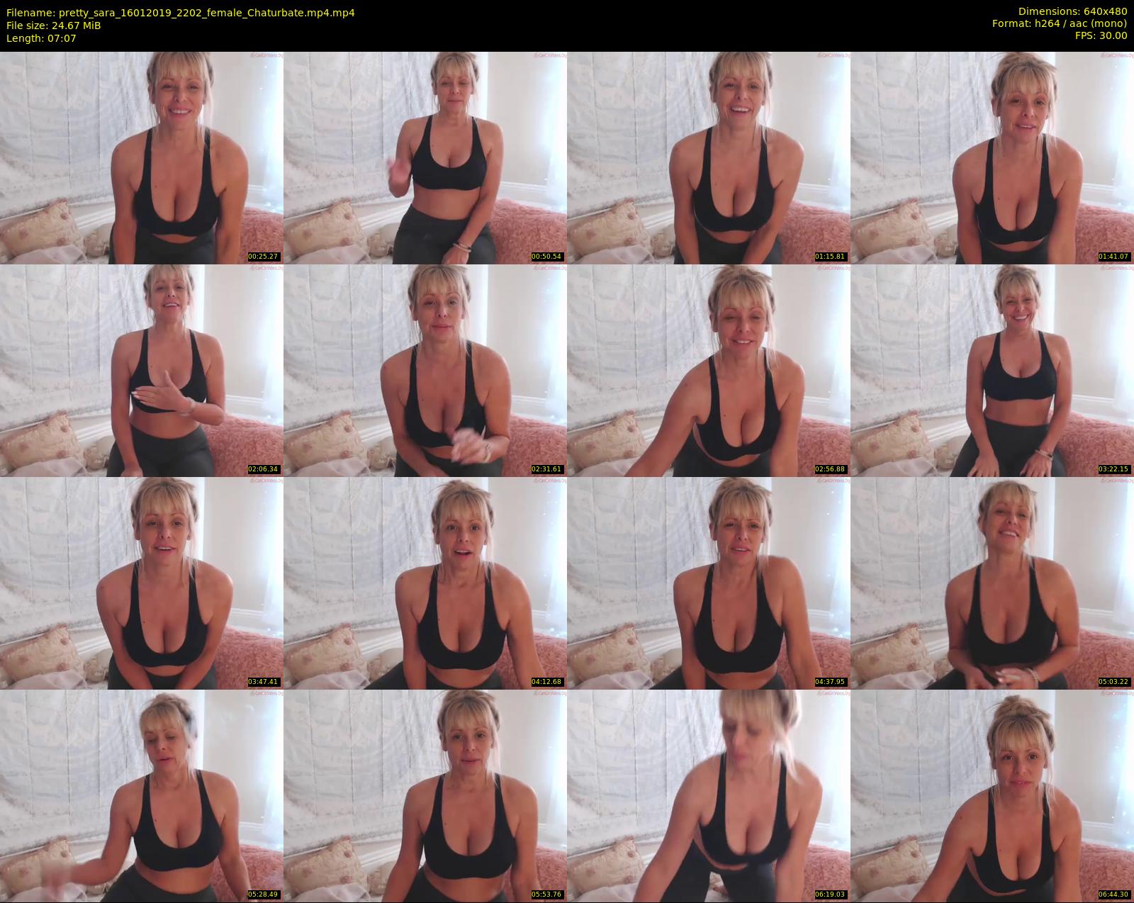 pretty_sara — 8 minute Chaturbate female cam show recording, 480p, Jan 16, 2019