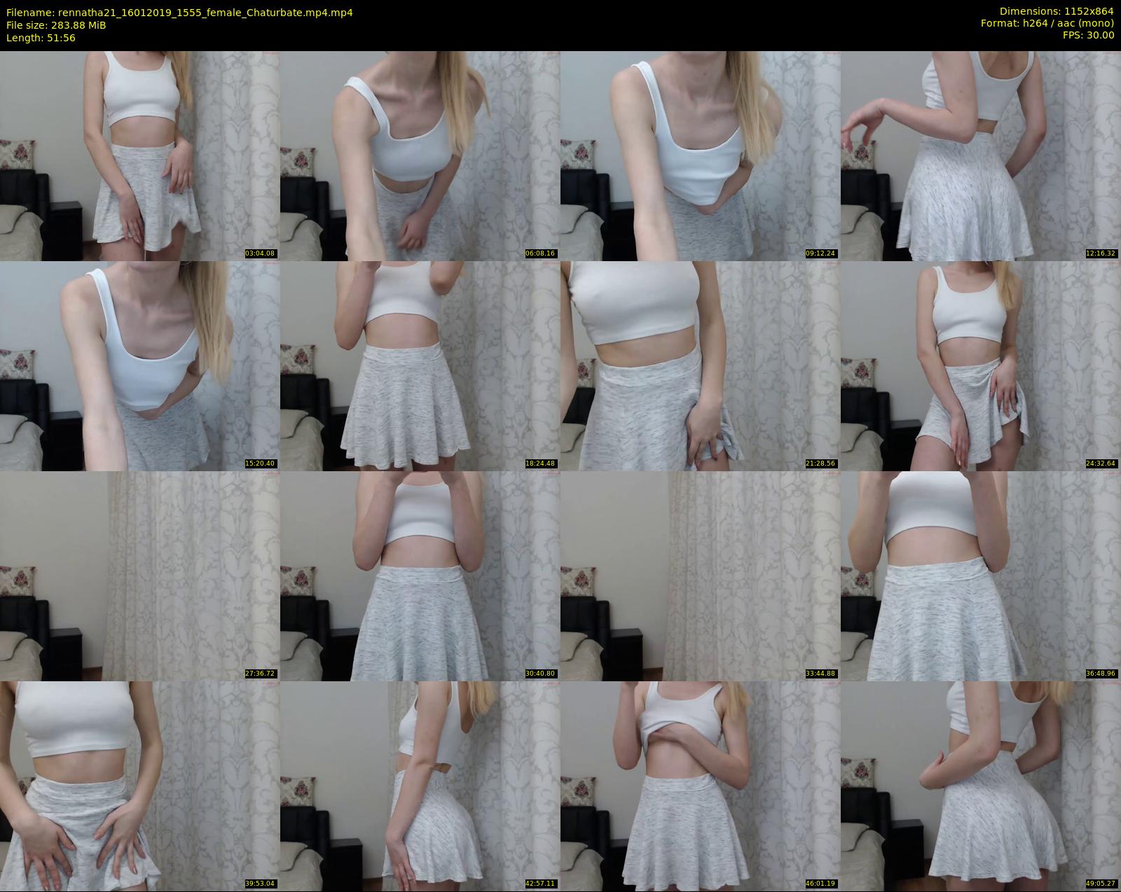 rennatha21 — 52 minute Chaturbate female cam show recording, 720p, Jan 16, 2019