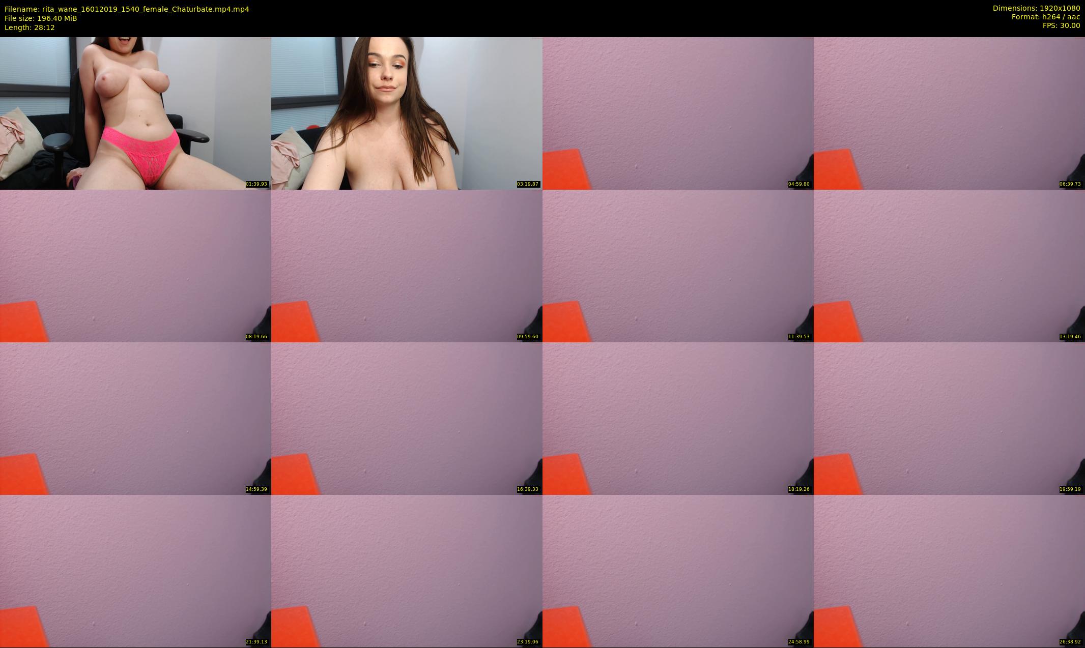 rita_wane — 29 minute Chaturbate female cam show recording, 1080p, Jan 16, 2019