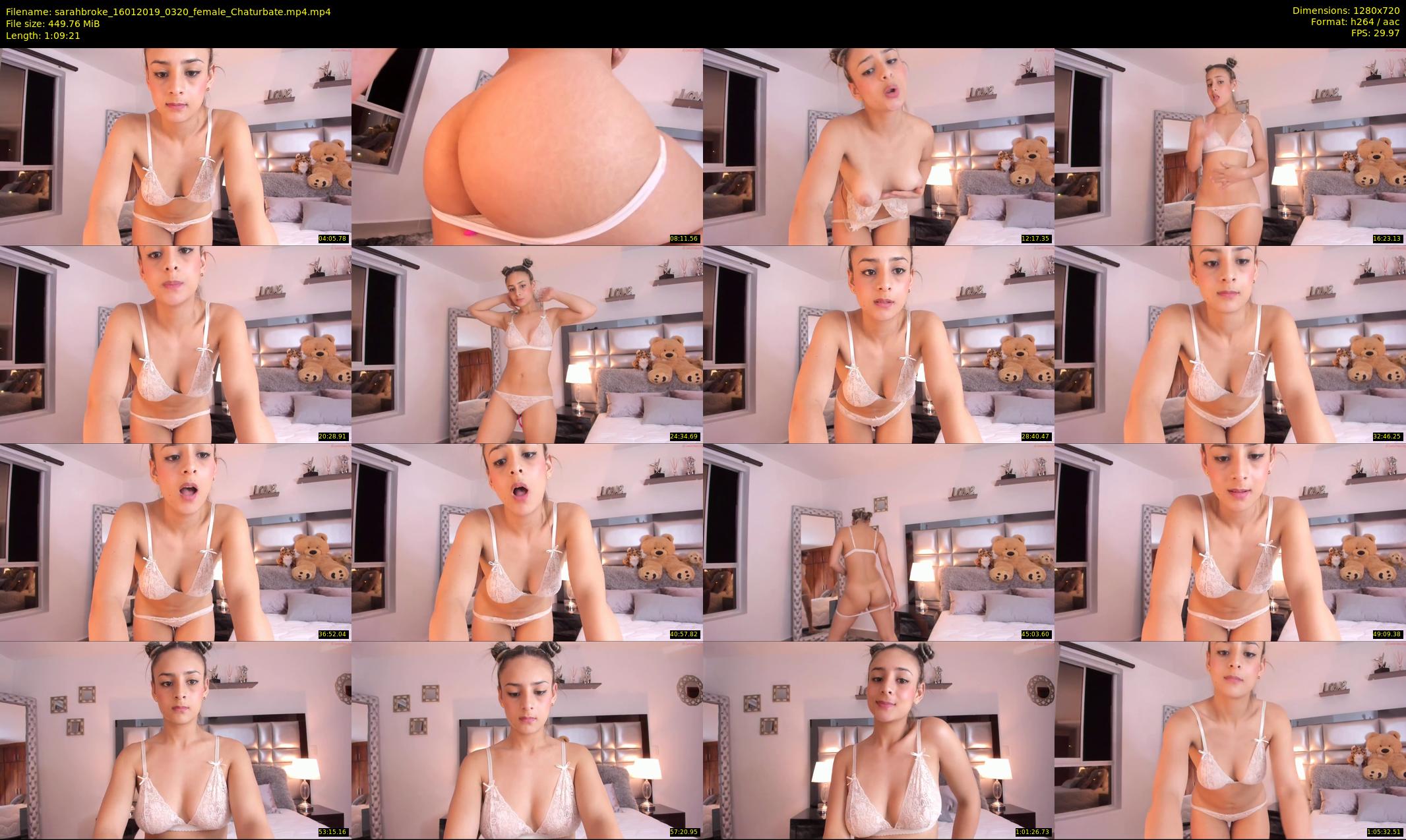 sarahbroke — 70 minute Chaturbate female cam show recording, 720p, Jan 16, 2019