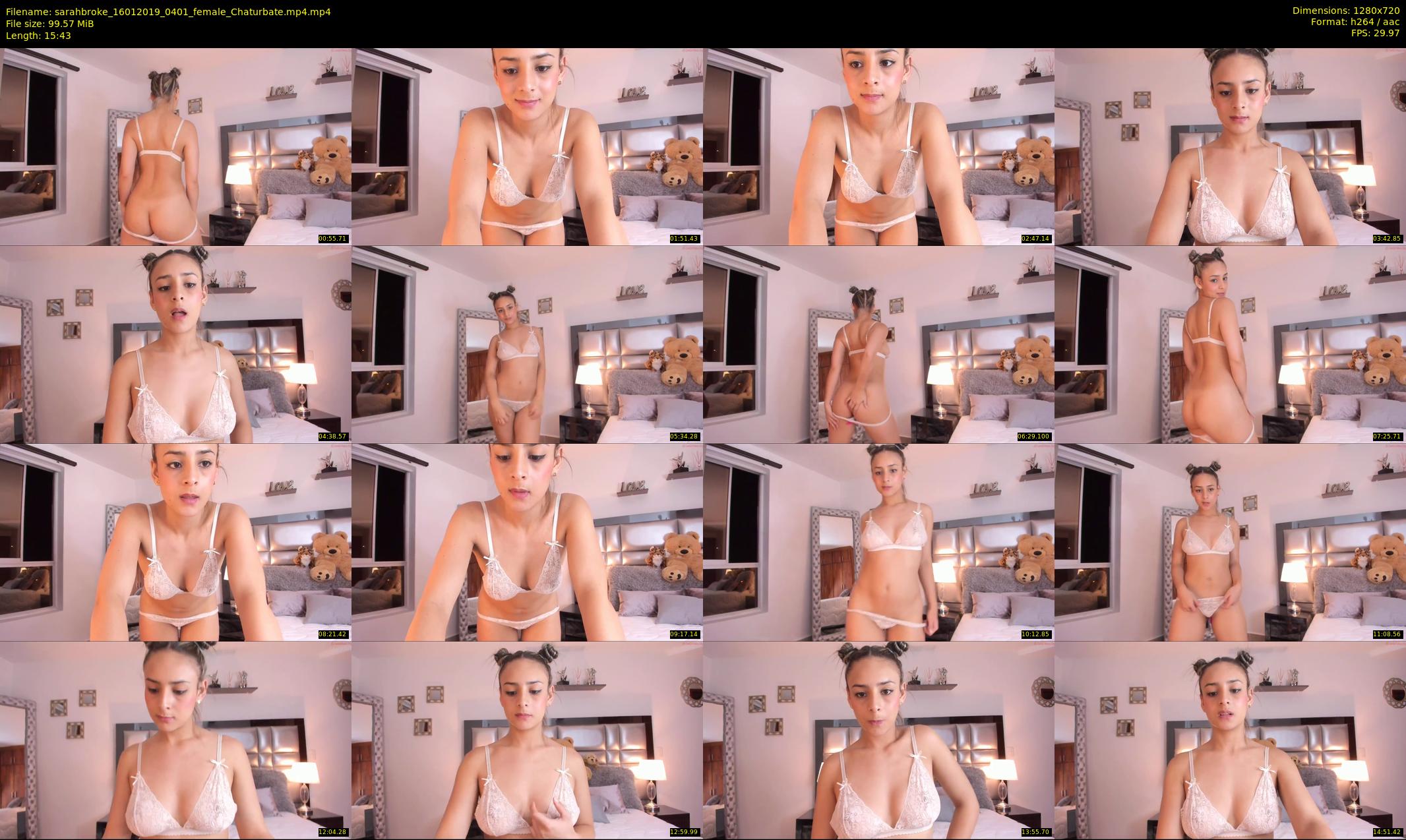 sarahbroke — 16 minute Chaturbate female cam show recording, 720p, Jan 16, 2019