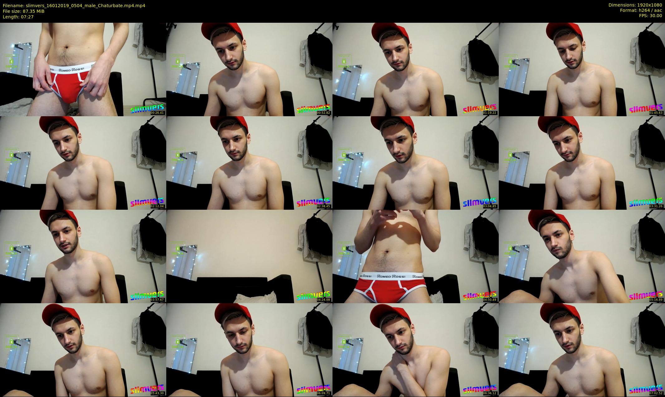 slimvers — 8 minute Chaturbate male cam show recording, 1080p, Jan 16, 2019