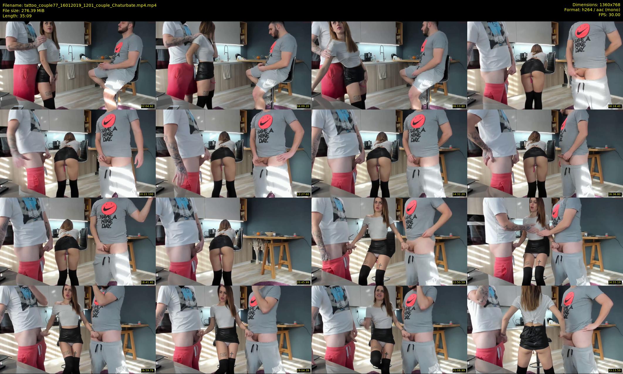 tattoo_couple77 — 36 minute Chaturbate couple cam show recording, 720p, Jan 16, 2019