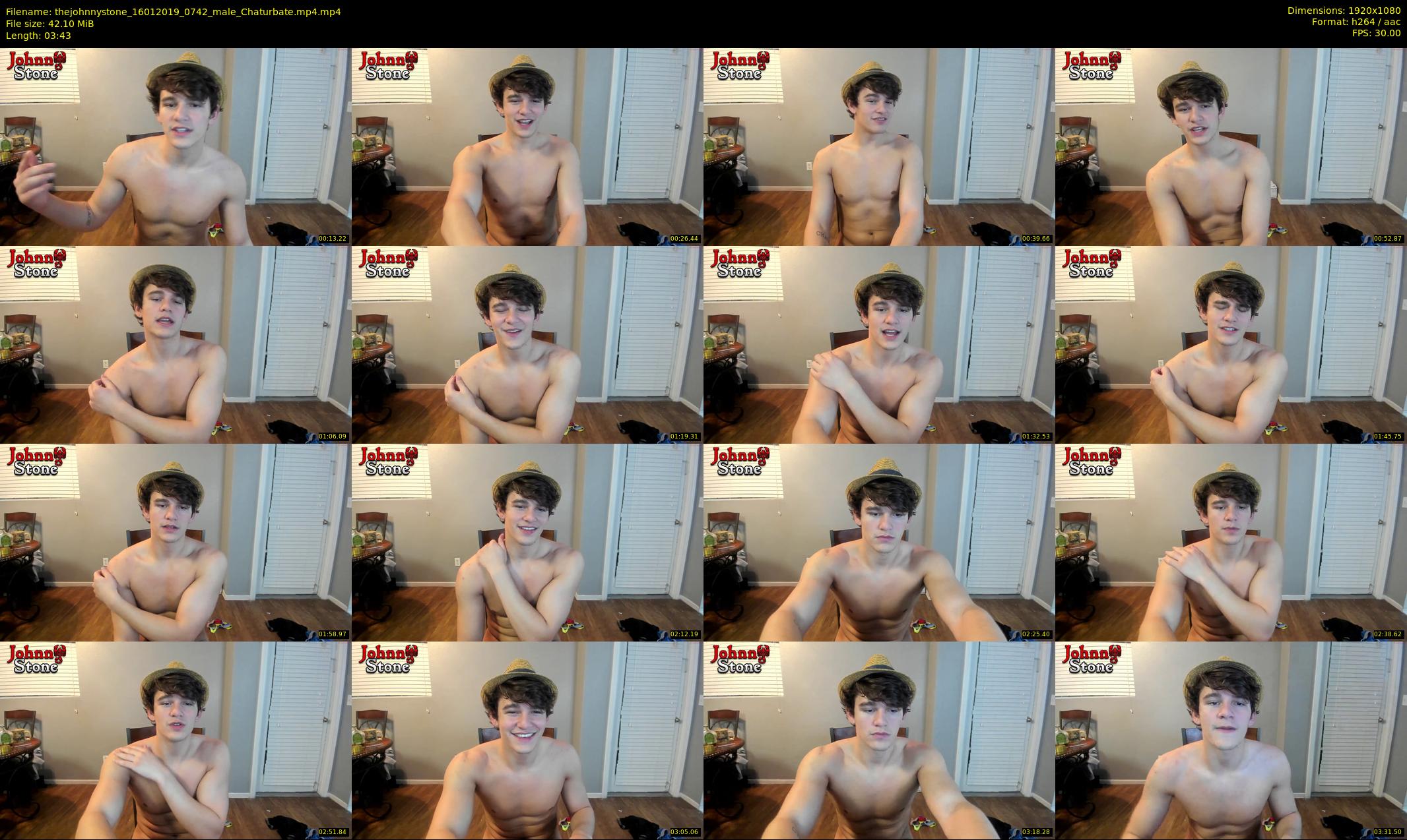 thejohnnystone — 4 minute Chaturbate male cam show recording, 1080p, Jan 16, 2019