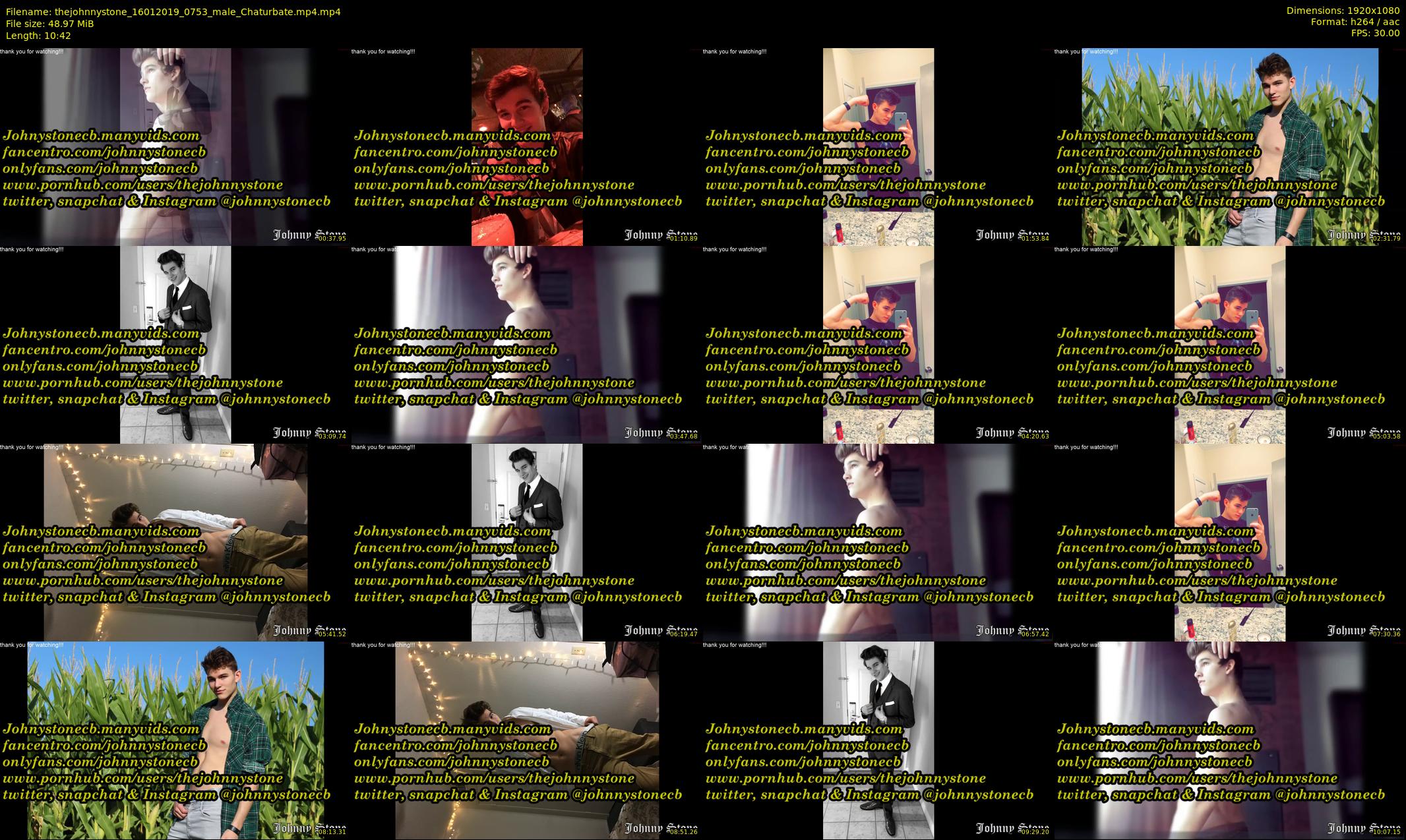 thejohnnystone — 11 minute Chaturbate male cam show recording, 1080p, Jan 16, 2019
