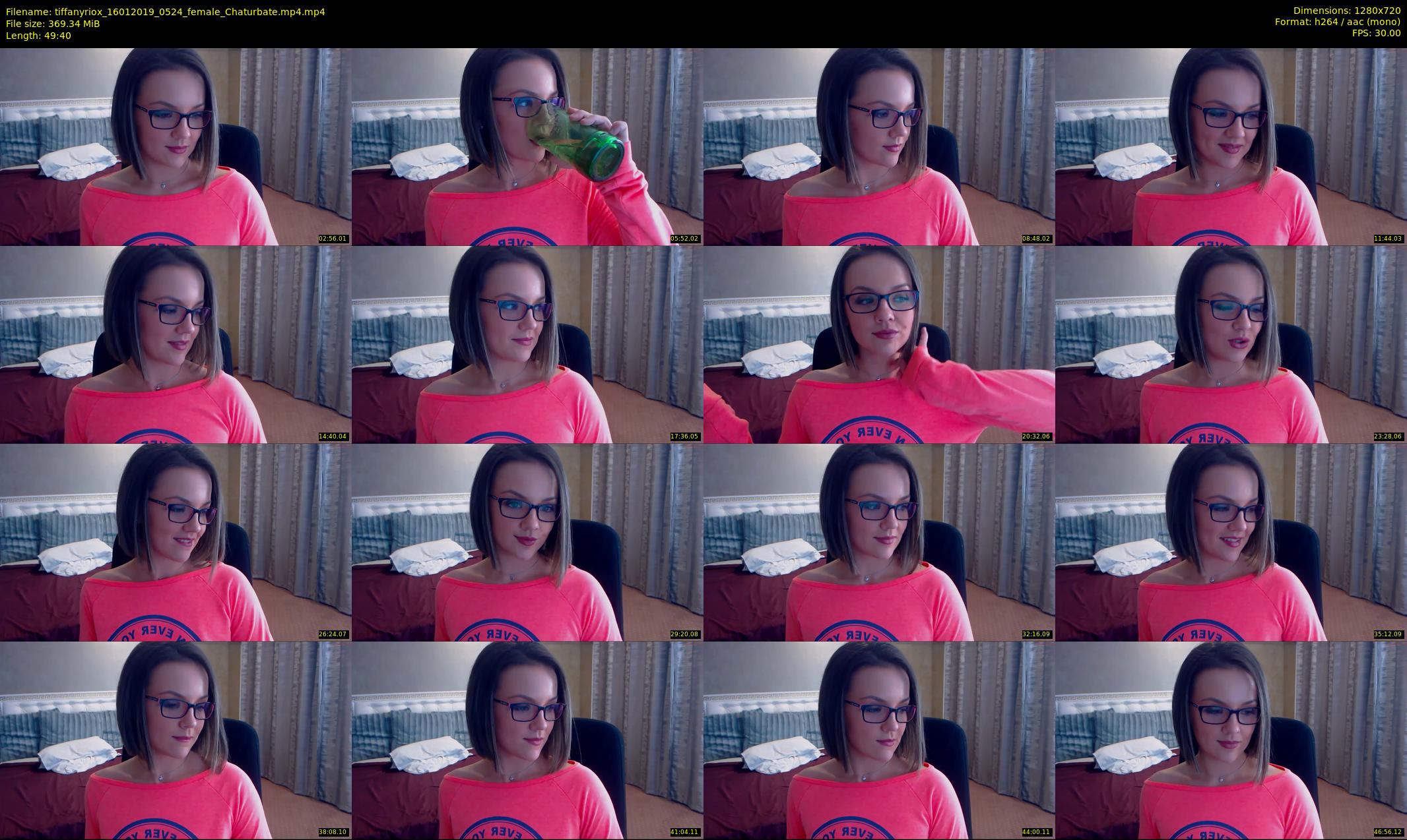 tiffanyriox — 50 minute Chaturbate female cam show recording, 720p, Jan 16, 2019