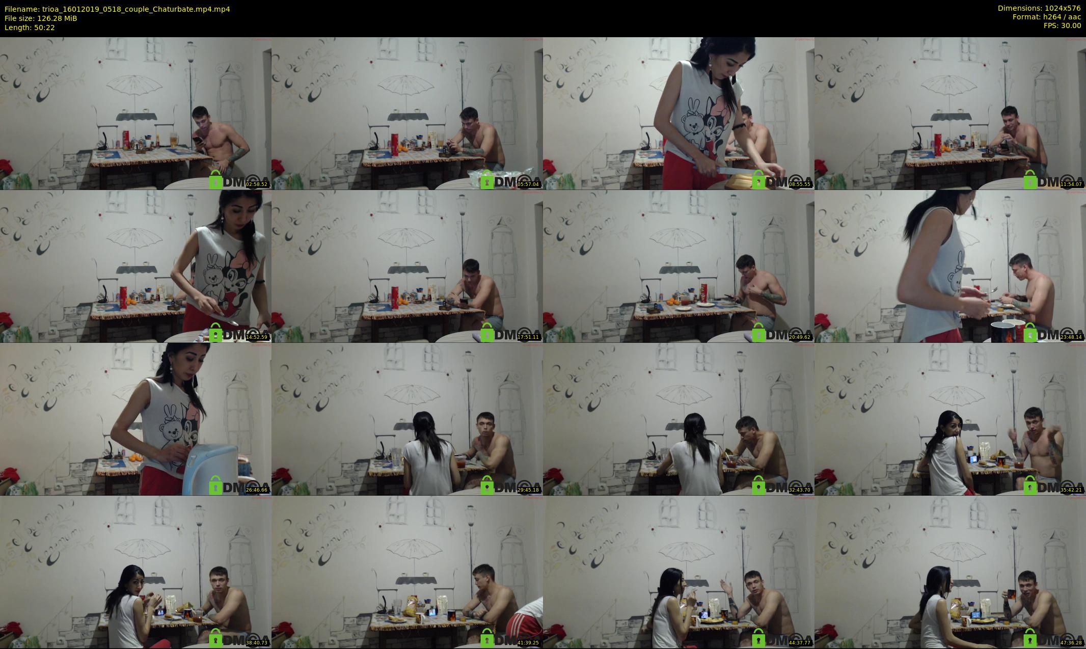 trioa — 51 minute Chaturbate couple cam show recording, 480p, Jan 16, 2019