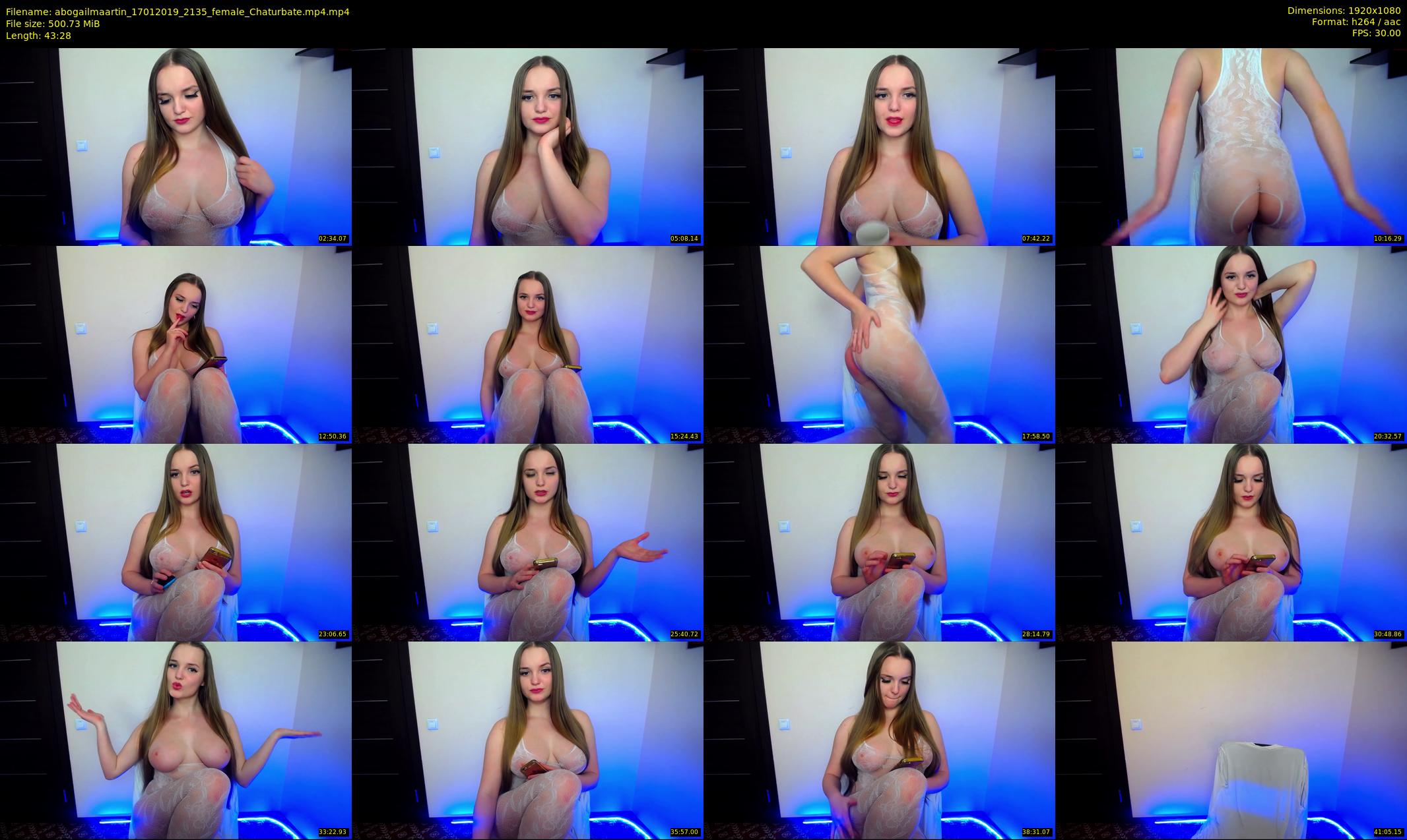 abogailmaartin — 44 minute Chaturbate female cam show recording, 1080p, Jan 17, 2019