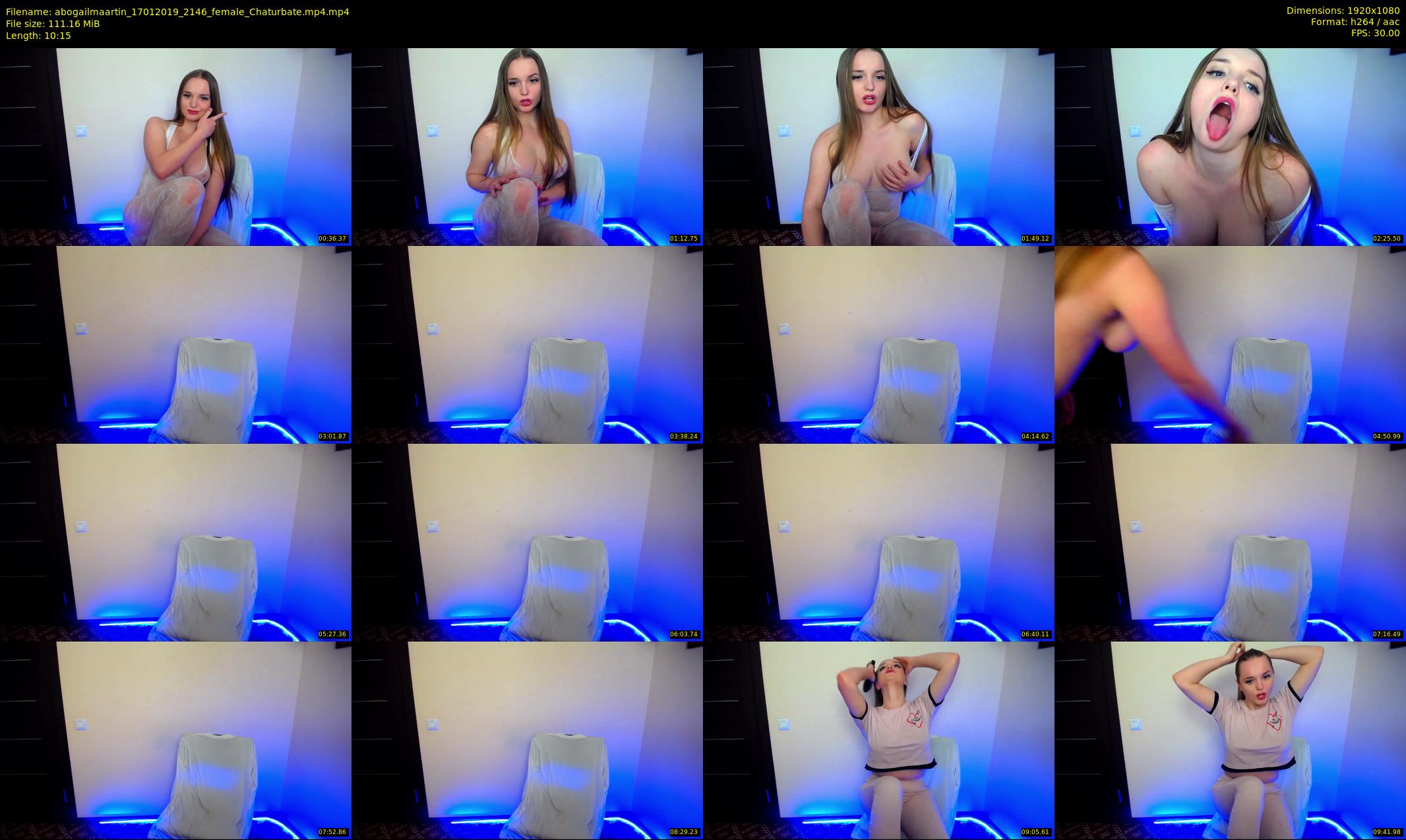 abogailmaartin — 11 minute Chaturbate female cam show recording, 1080p, Jan 17, 2019