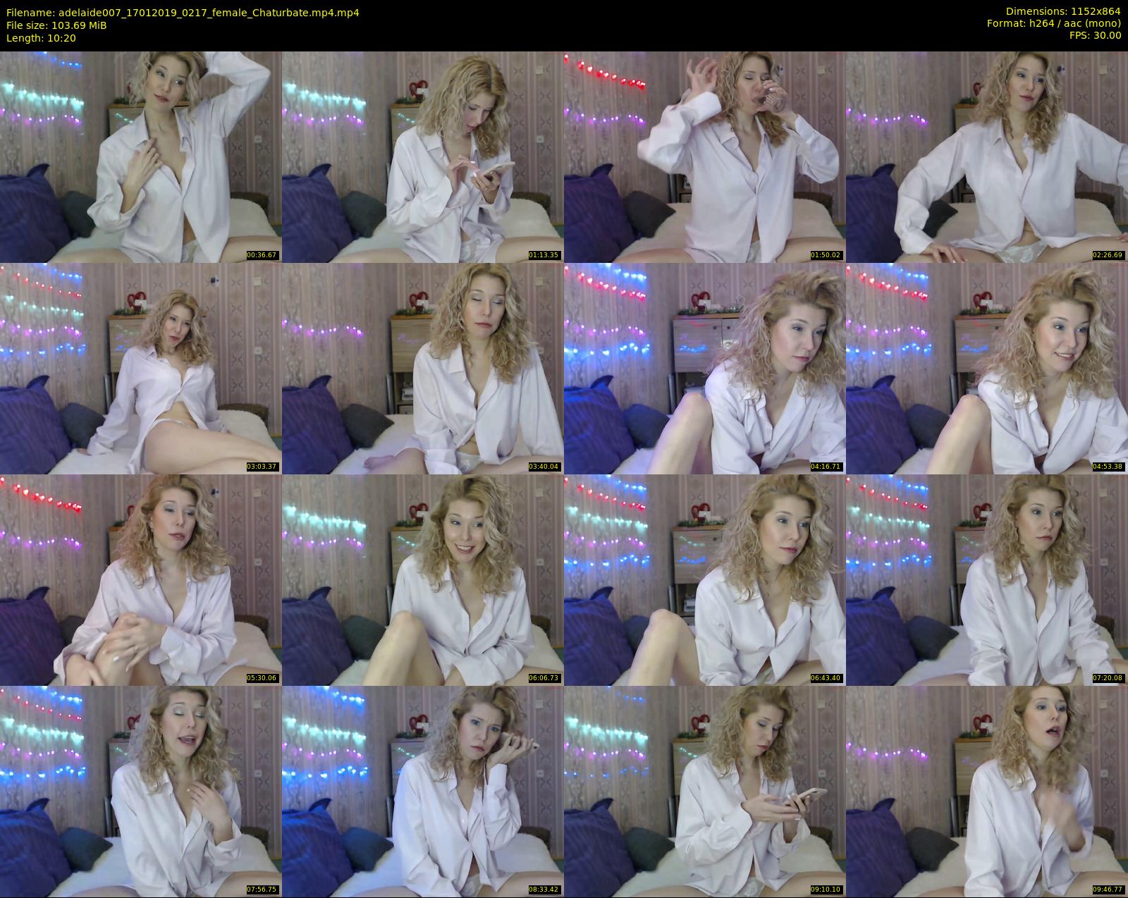 adelaide007 — 11 minute Chaturbate female cam show recording, 720p, Jan 17, 2019
