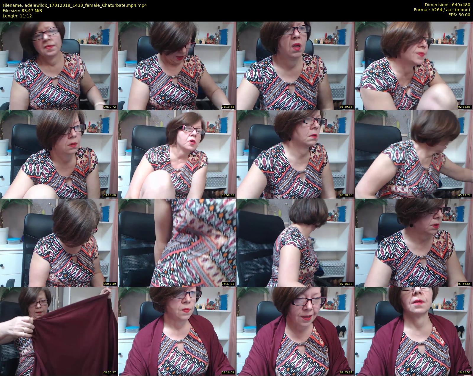 adelewildx — 12 minute Chaturbate female cam show recording, 480p, Jan 17, 2019