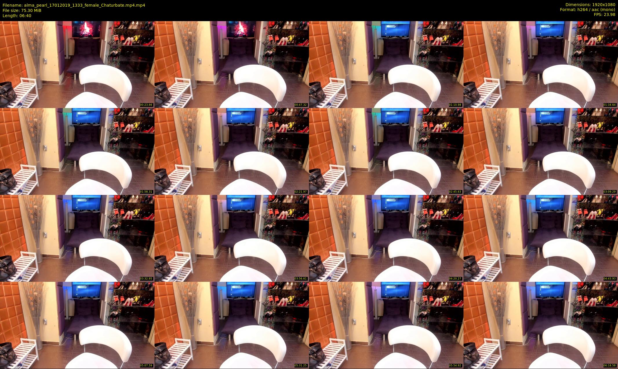 alma_pearl — 7 minute Chaturbate female cam show recording, 1080p, Jan 17, 2019