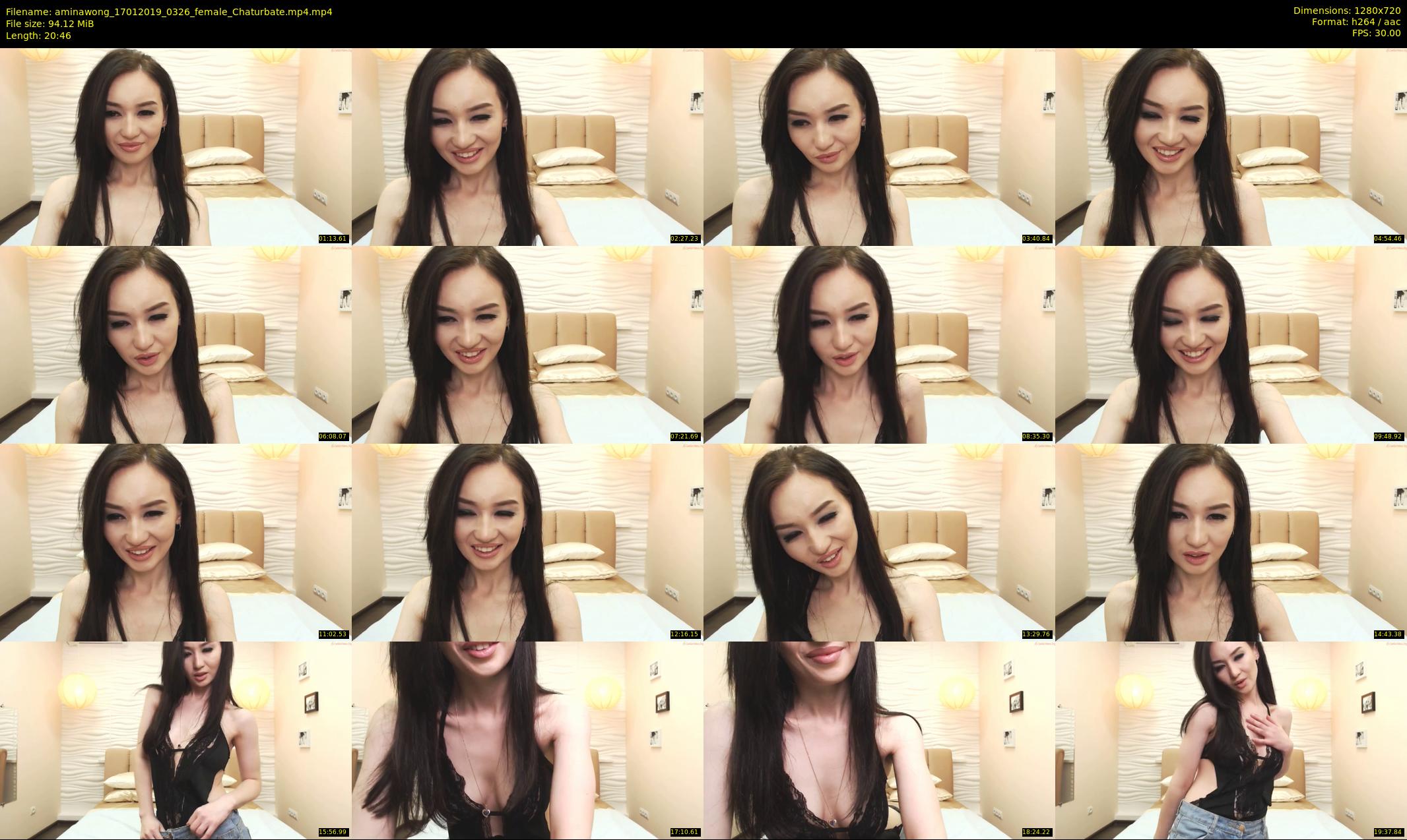 aminawong — 21 minute Chaturbate female cam show recording, 720p, Jan 17, 2019