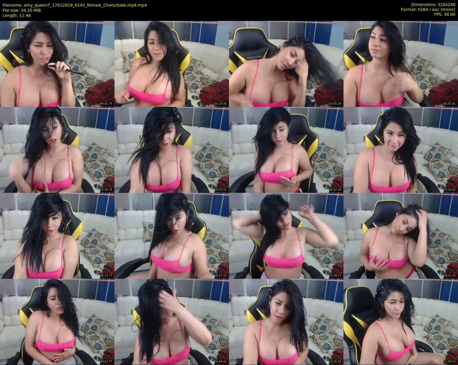 amy_queen7 — 12 minute Chaturbate female cam show recording, SD, Jan 17, 2019