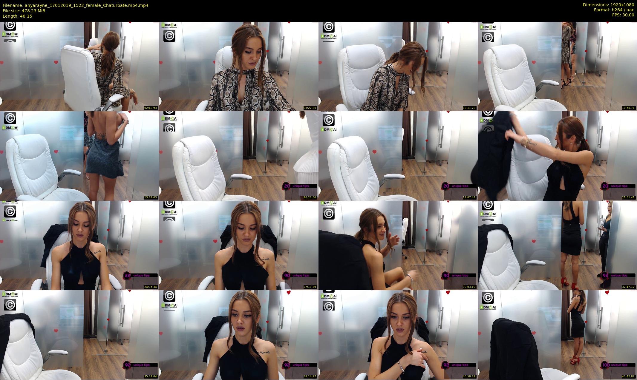 anyarayne — 47 minute Chaturbate female cam show recording, 1080p, Jan 17, 2019
