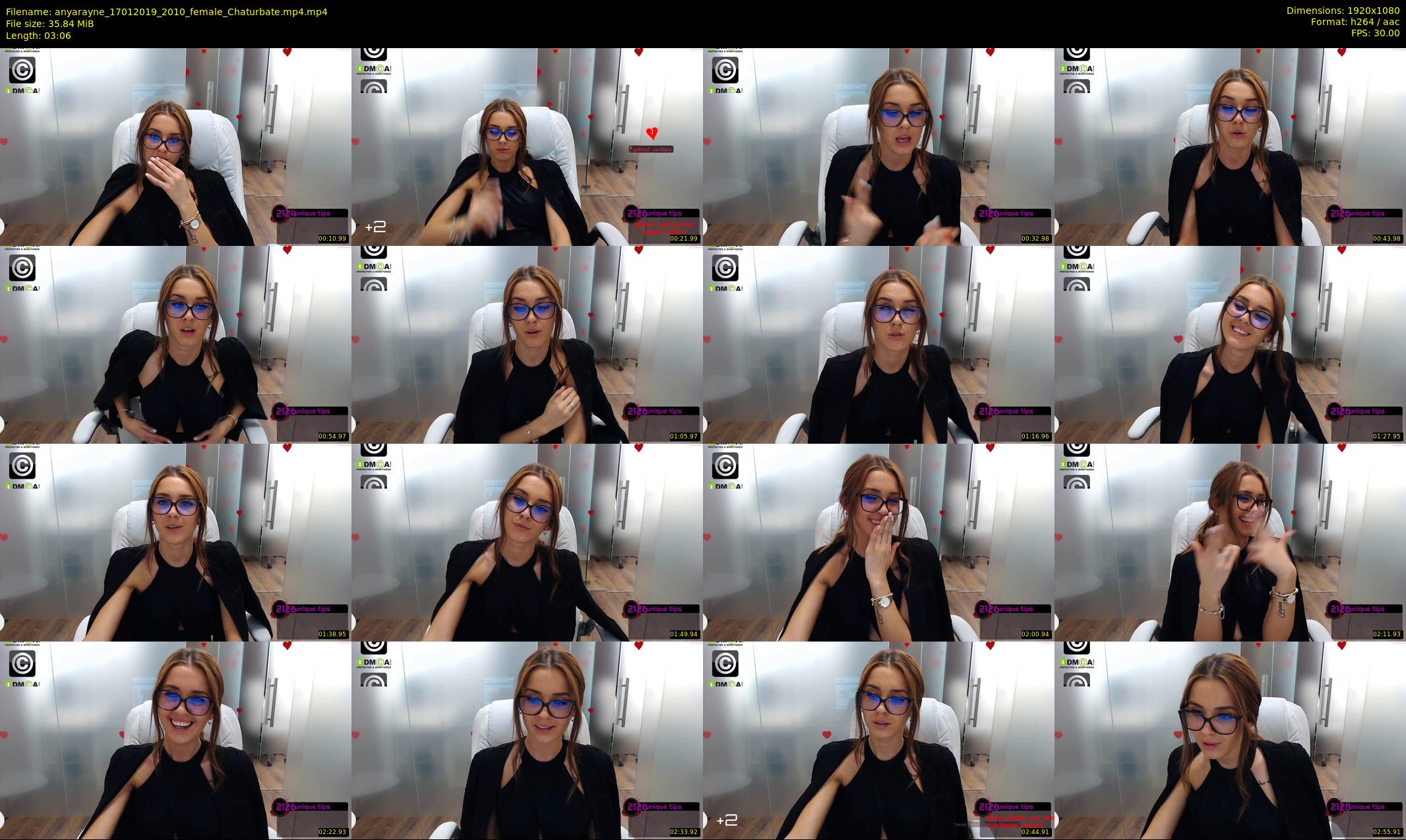 anyarayne — 4 minute Chaturbate female cam show recording, 1080p, Jan 17, 2019