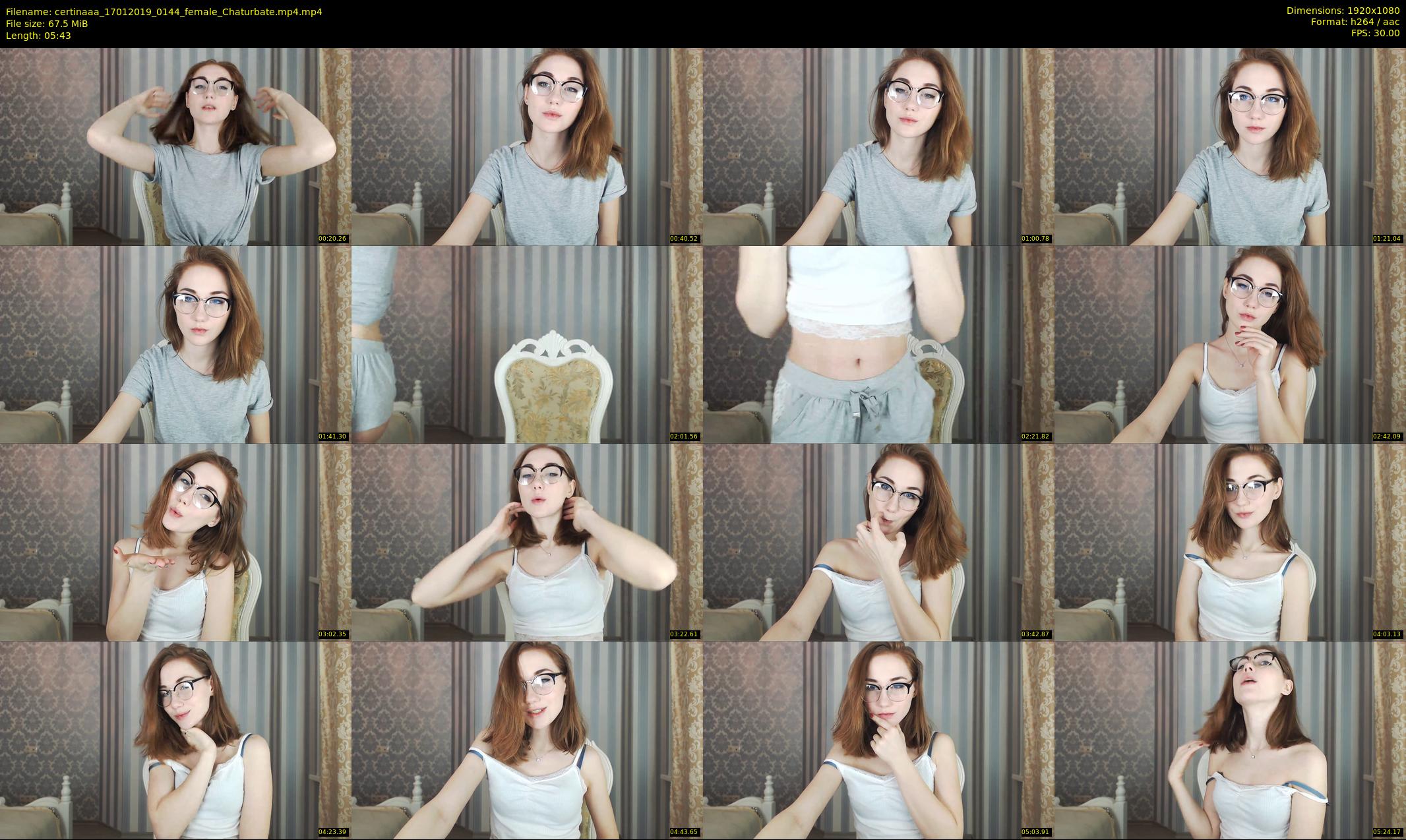 certinaaa — 6 minute Chaturbate female cam show recording, 1080p, Jan 17, 2019