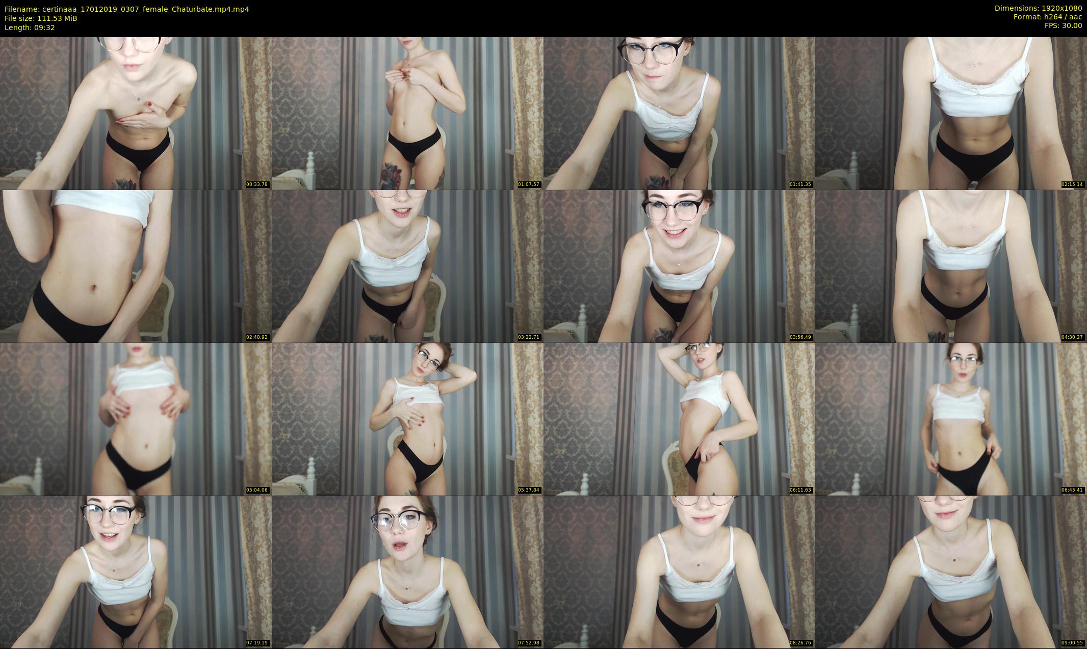 certinaaa — 10 minute Chaturbate female cam show recording, 1080p, Jan 17, 2019