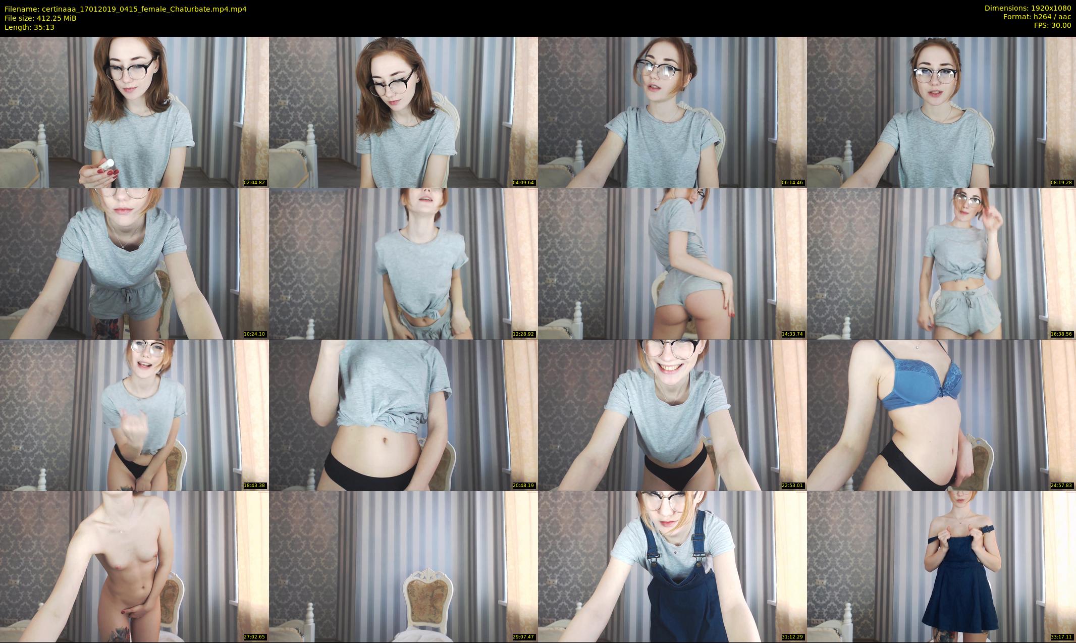 certinaaa — 36 minute Chaturbate female cam show recording, 1080p, Jan 17, 2019