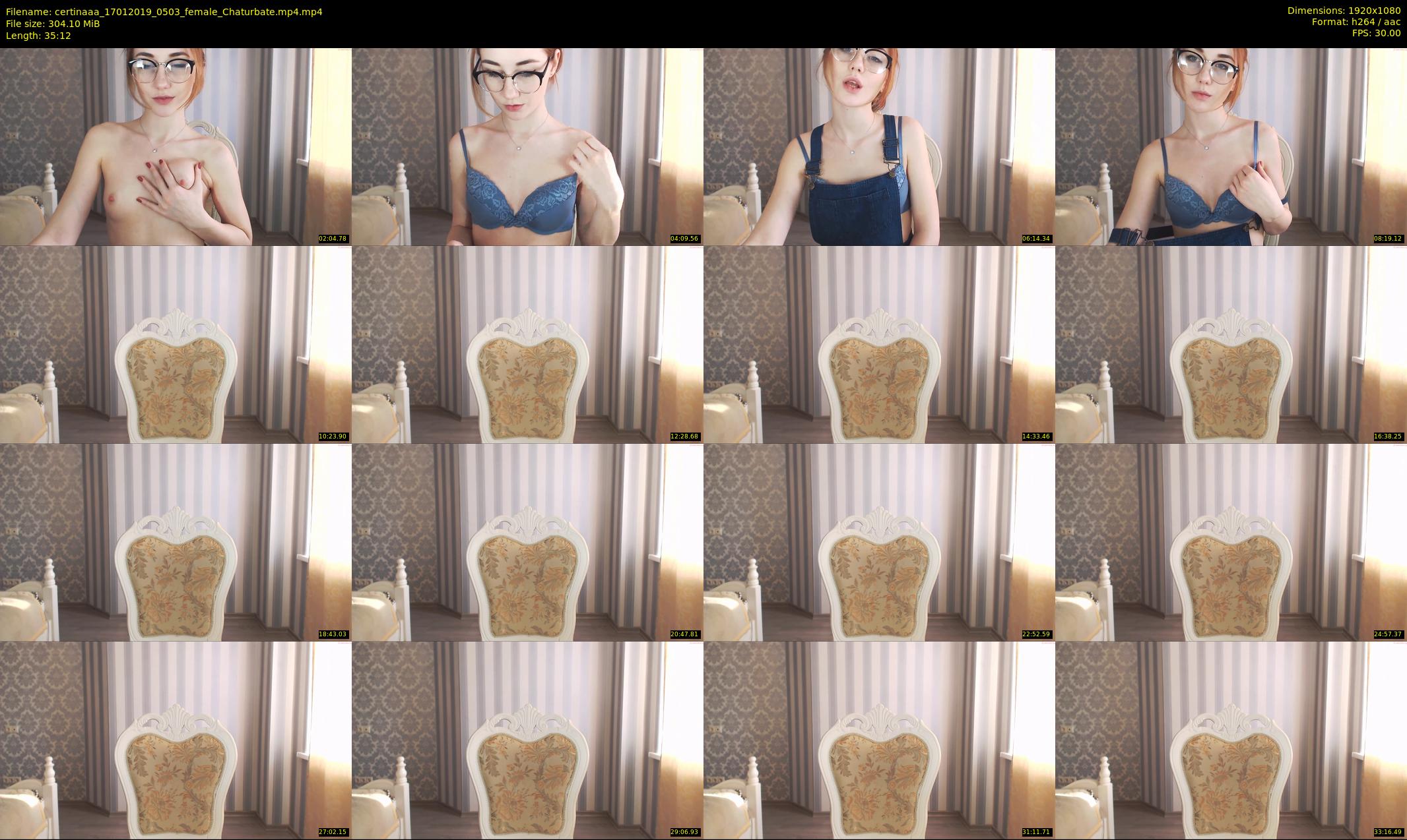 certinaaa — 36 minute Chaturbate female cam show recording, 1080p, Jan 17, 2019