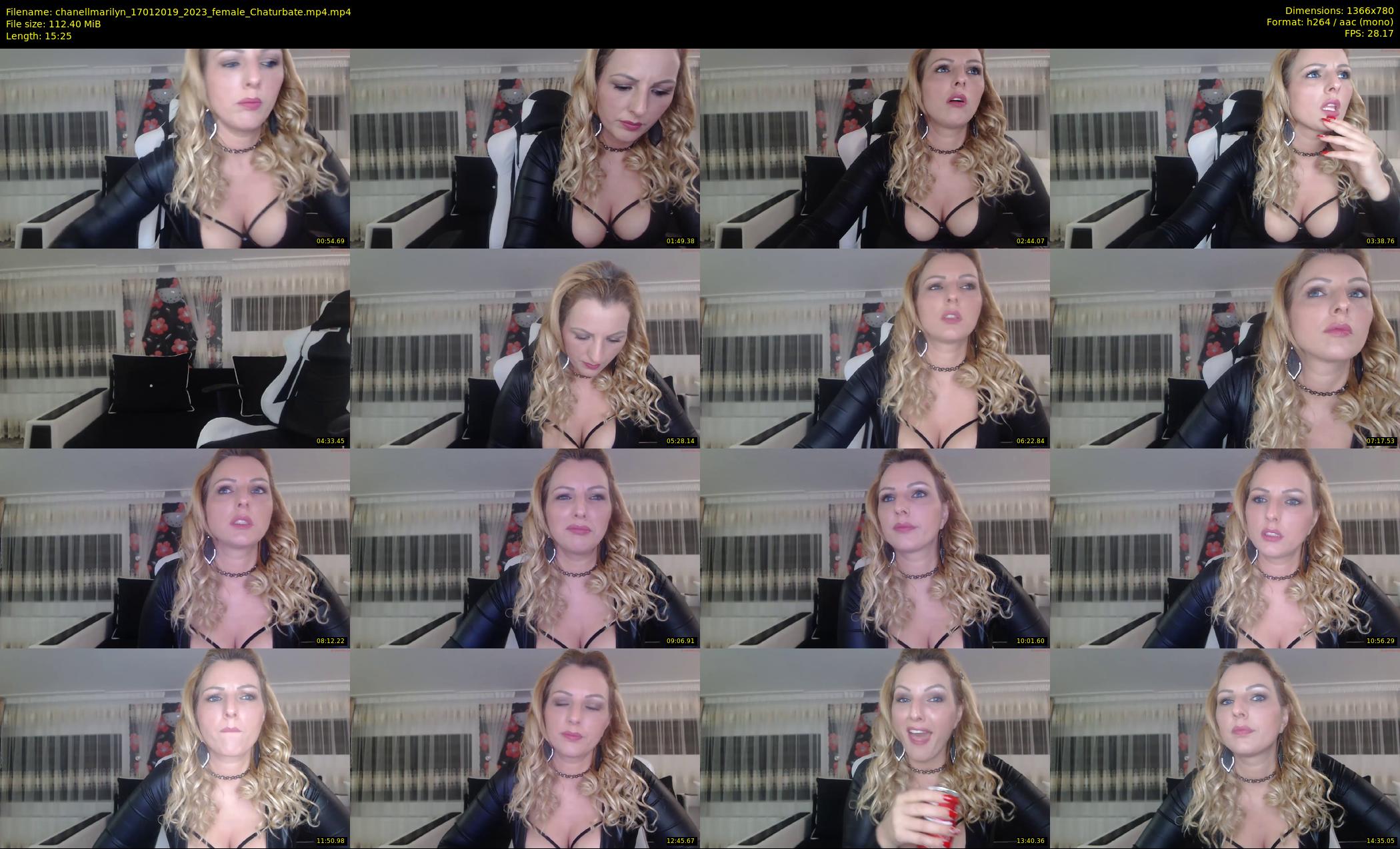 chanellmarilyn — 16 minute Chaturbate female cam show recording, 720p, Jan 17, 2019