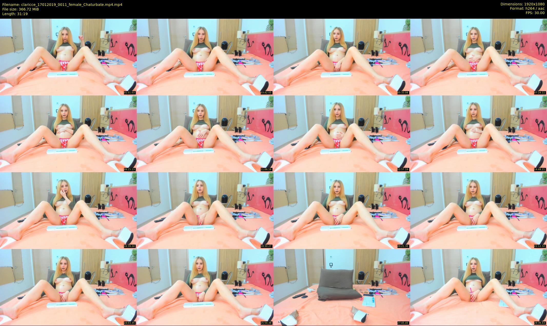 claricce — 32 minute Chaturbate female cam show recording, 1080p, Jan 17, 2019