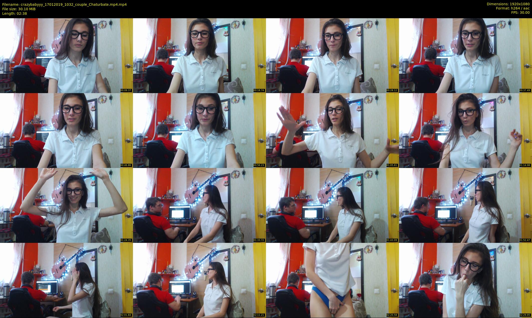 crazybabyyy — 3 minute Chaturbate couple cam show recording, 1080p, Jan 17, 2019