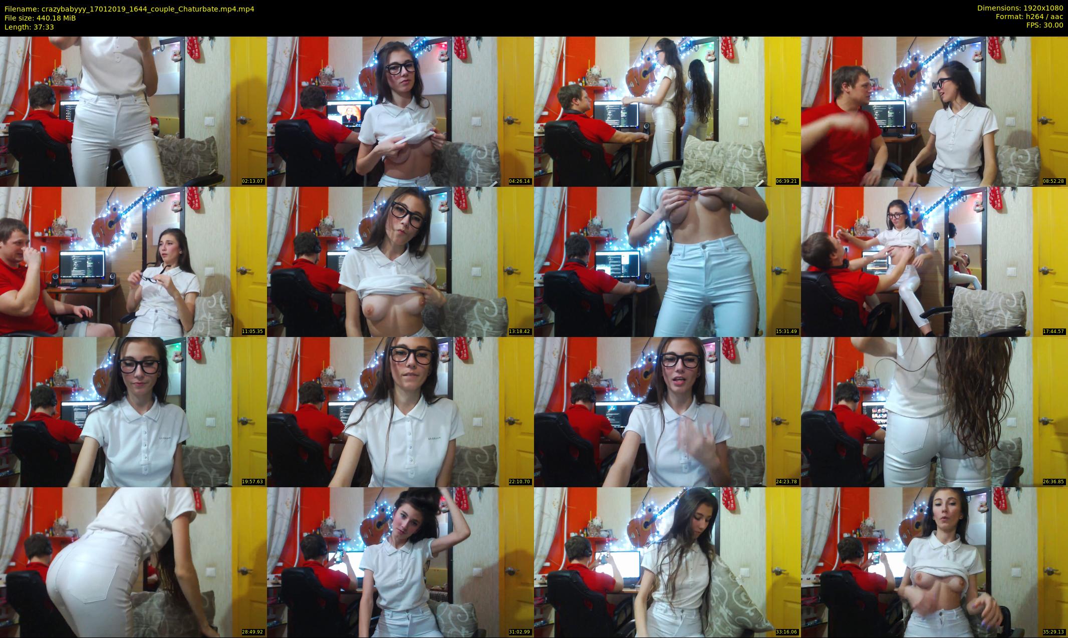 crazybabyyy — 38 minute Chaturbate couple cam show recording, 1080p, Jan 17, 2019