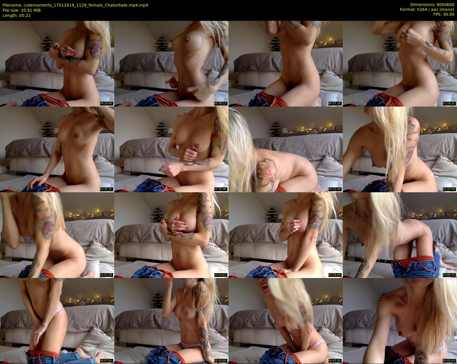 cutemoments — 6 minute Chaturbate female cam show recording, 480p, Jan 17, 2019