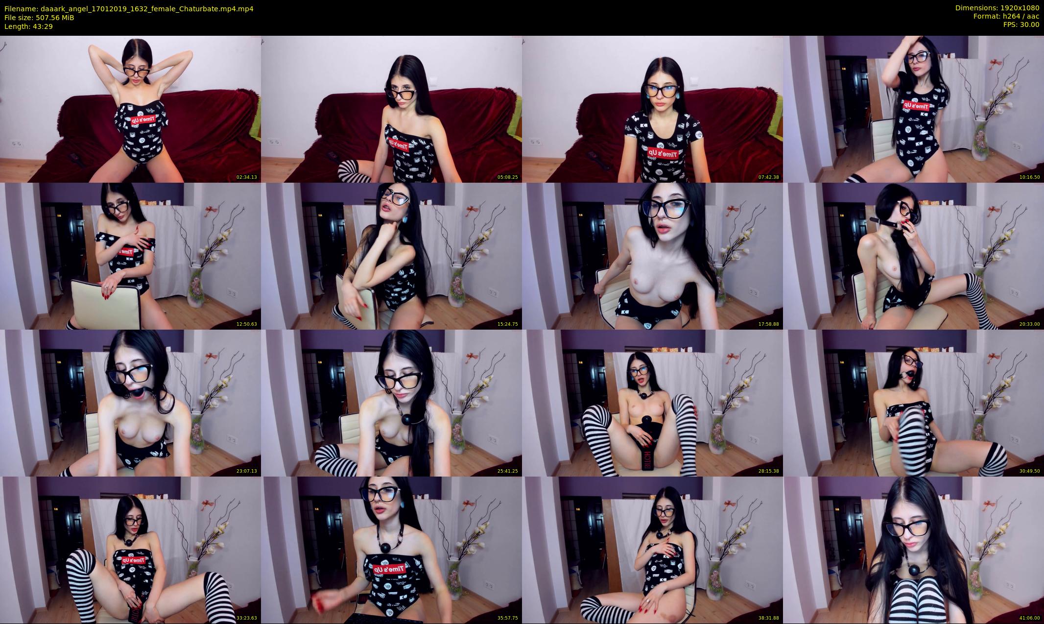daaark_angel — 44 minute Chaturbate female cam show recording, 1080p, Jan 17, 2019