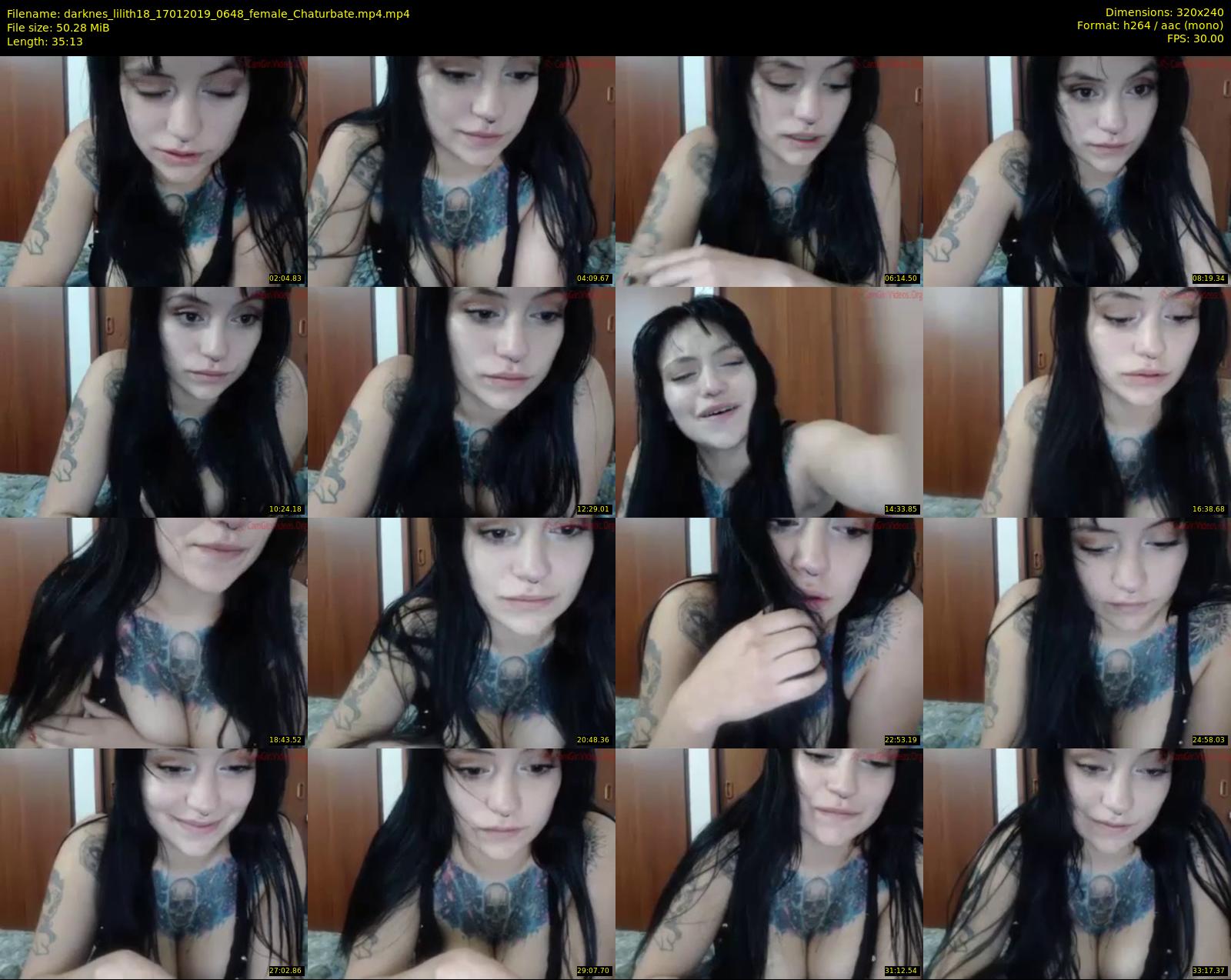 darknes_lilith18 — 36 minute Chaturbate female cam show recording, SD, Jan 17, 2019