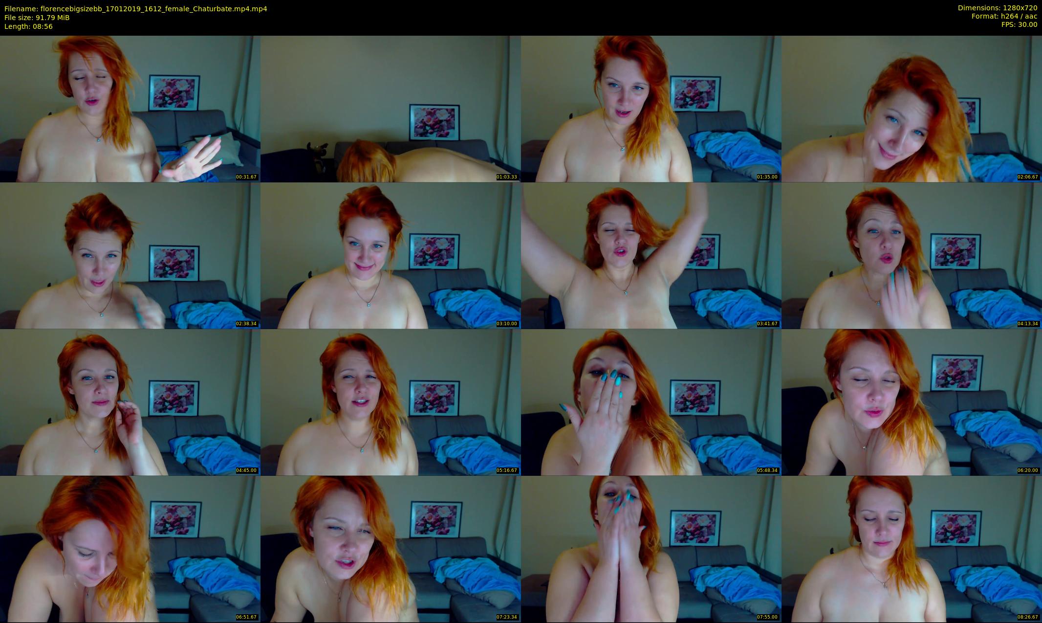florencebigsizebb — 9 minute Chaturbate female cam show recording, 720p, Jan 17, 2019