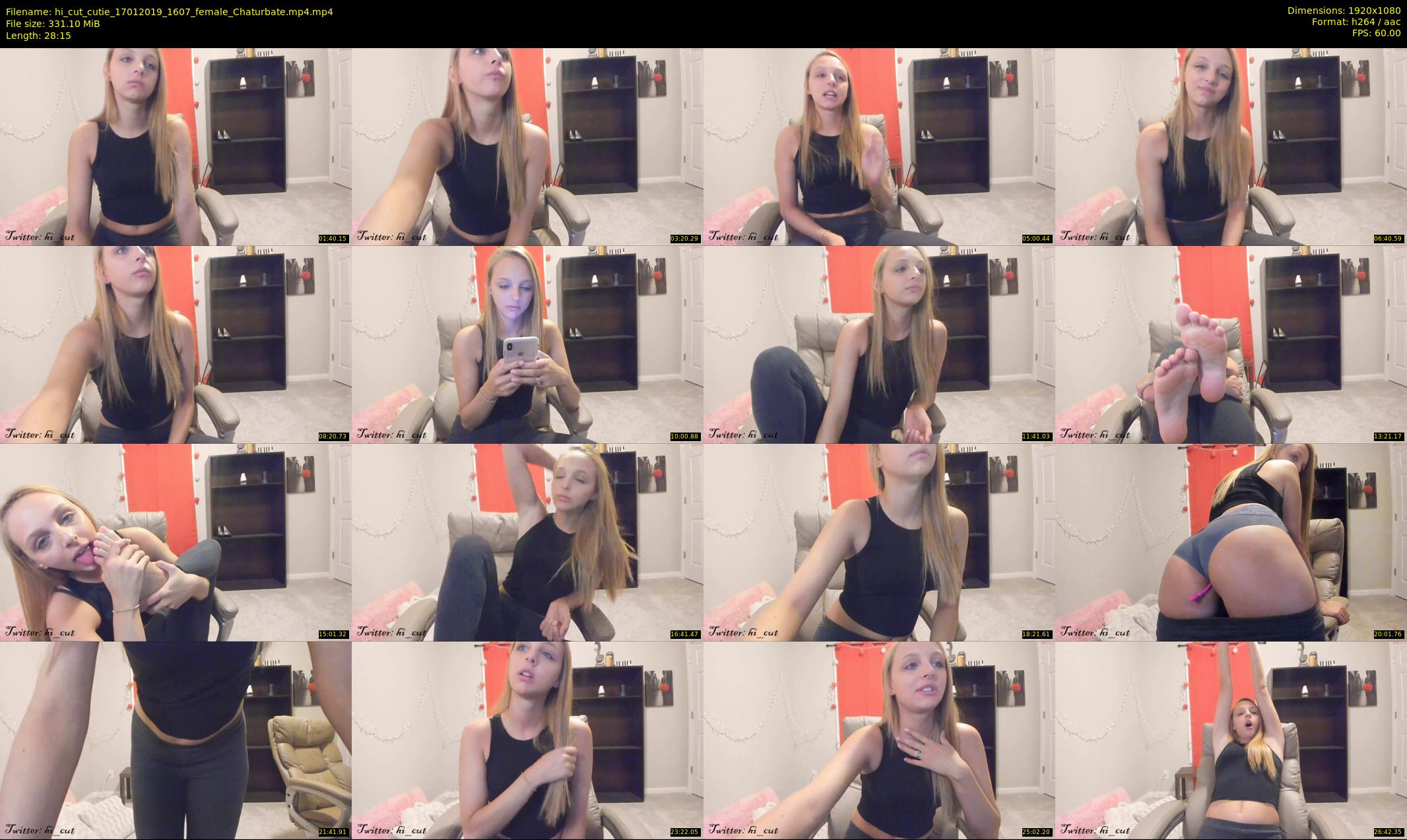 hi_cut_cutie — 29 minute Chaturbate female cam show recording, 1080p, Jan 17, 2019