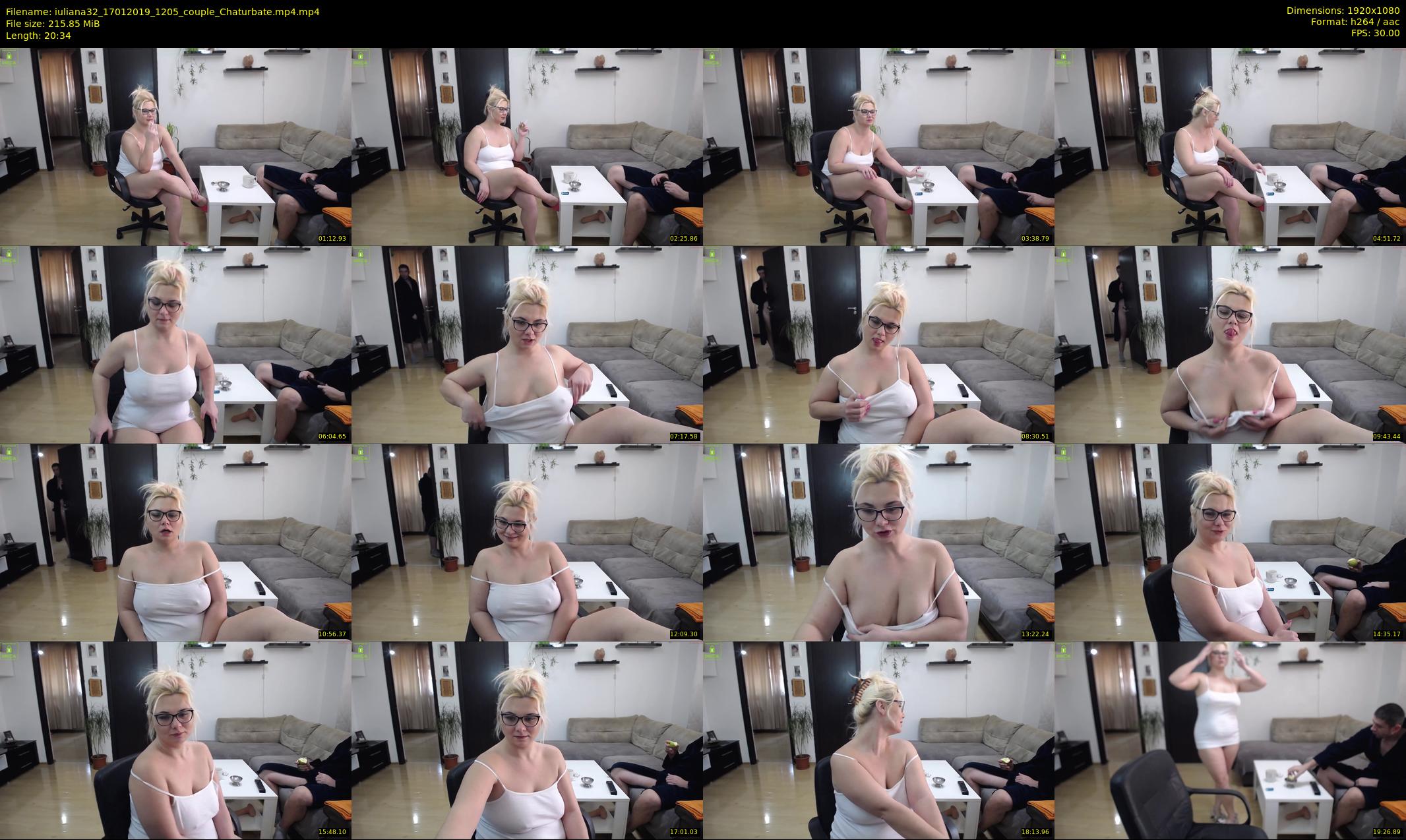 iuliana32 — 21 minute Chaturbate couple cam show recording, 1080p, Jan 17, 2019