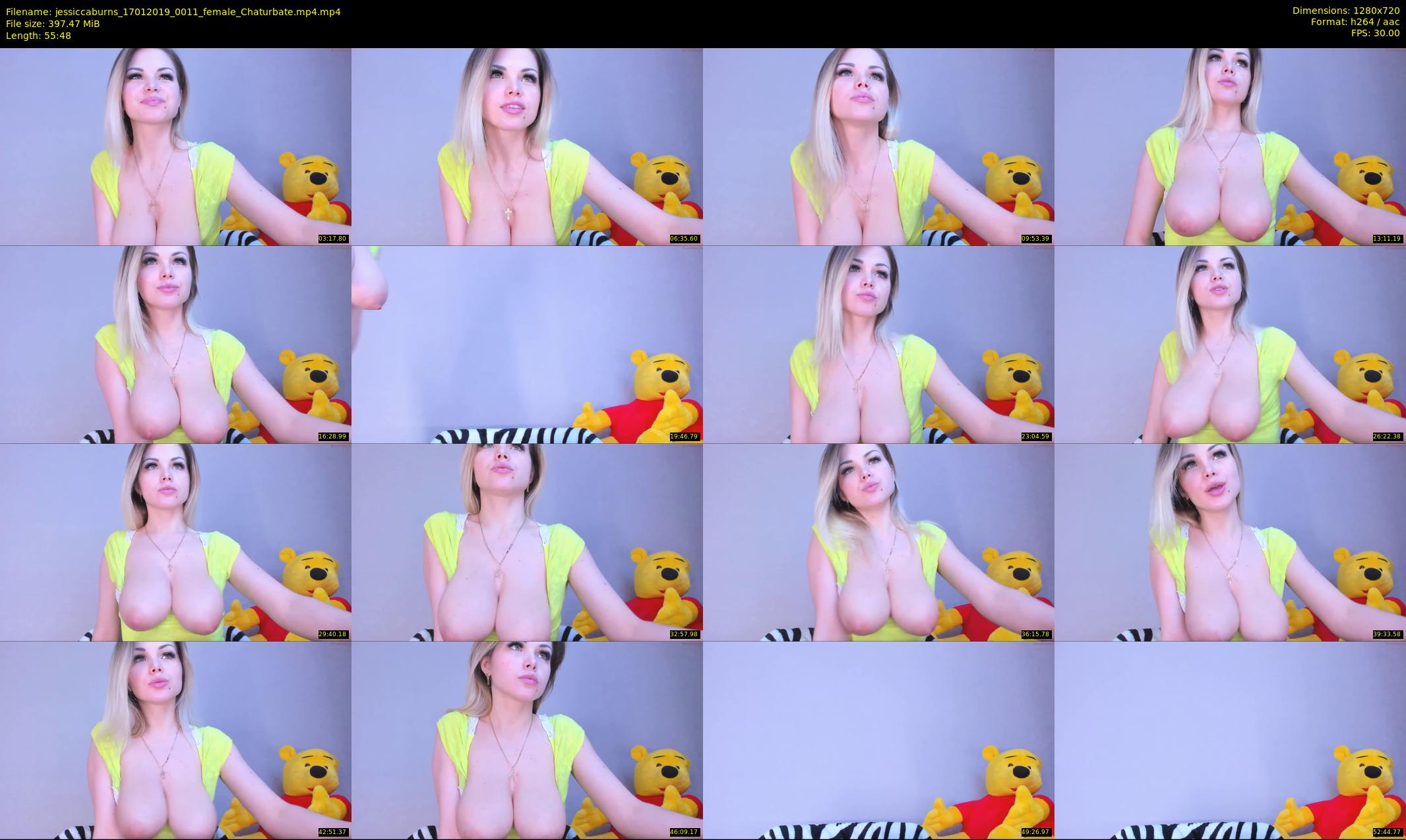 jessiccaburns — 56 minute Chaturbate female cam show recording, 720p, Jan 17, 2019