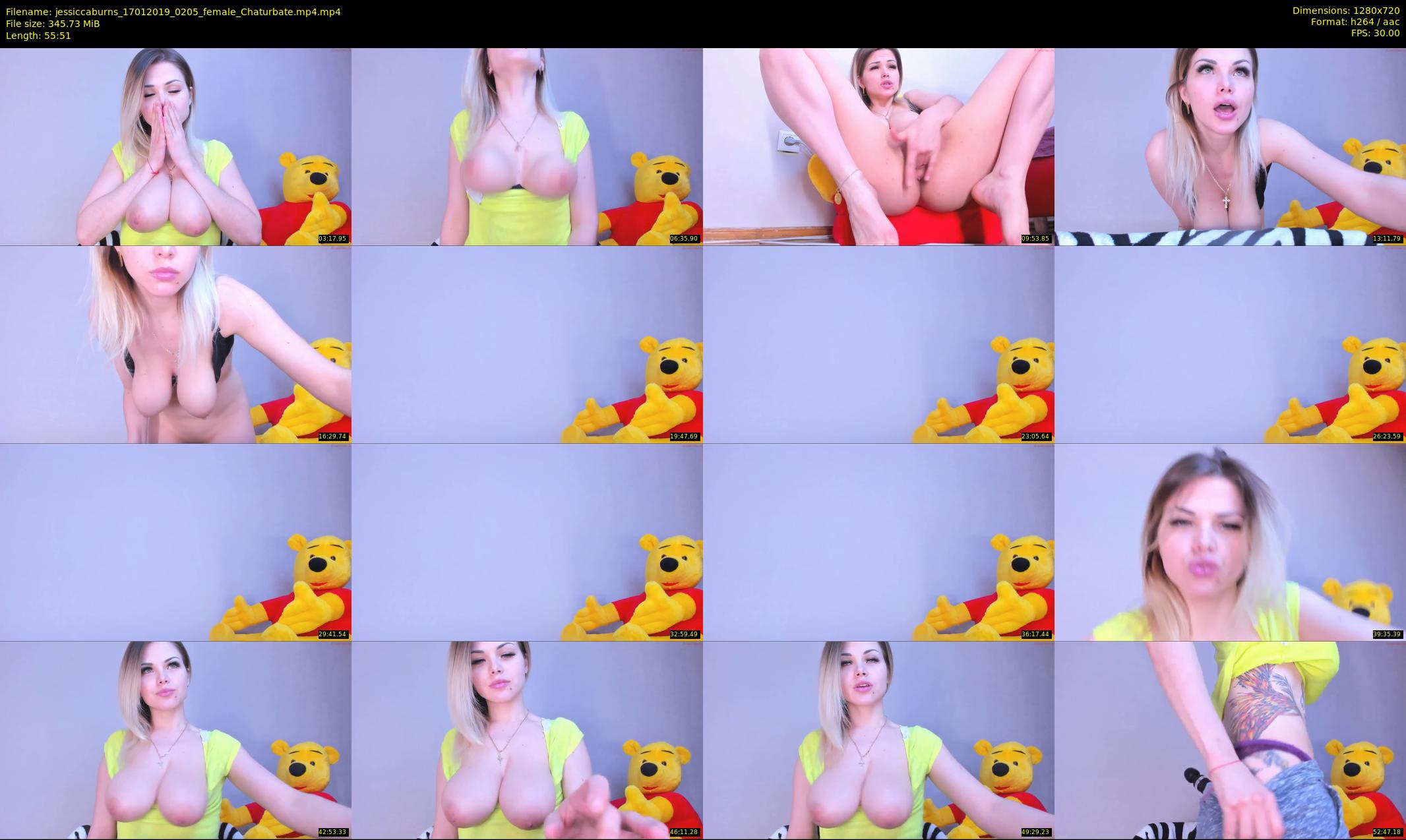 jessiccaburns — 56 minute Chaturbate female cam show recording, 720p, Jan 17, 2019
