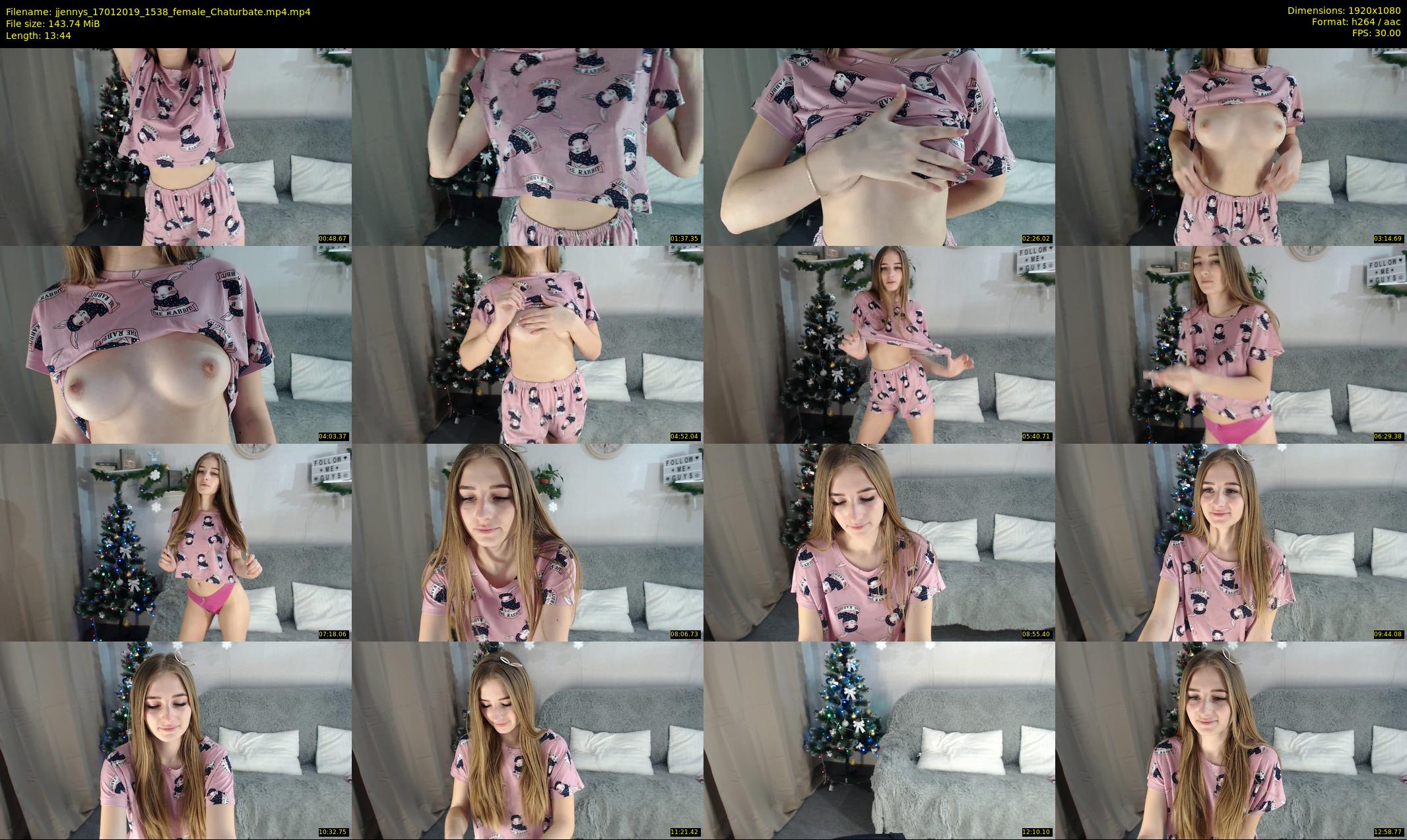 jjennys — 14 minute Chaturbate female cam show recording, 1080p, Jan 17, 2019