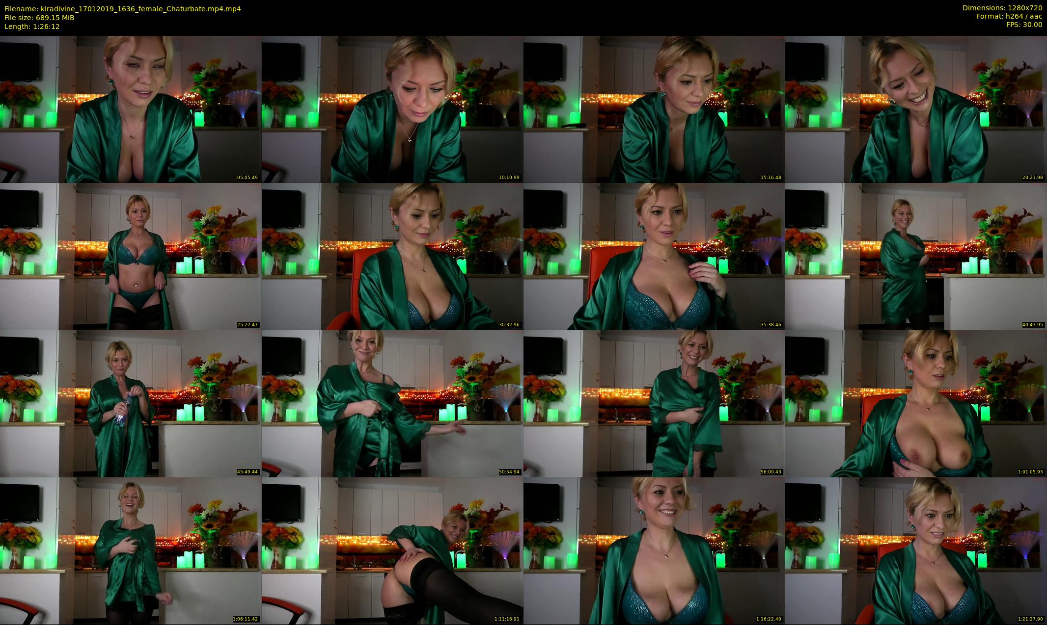 kiradivine — 87 minute Chaturbate female cam show recording, 720p, Jan 17, 2019