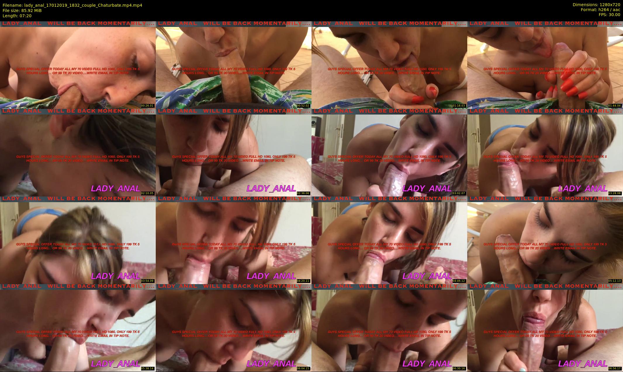 lady_anal — 8 minute Chaturbate female cam show recording, 720p, Jan 17, 2019