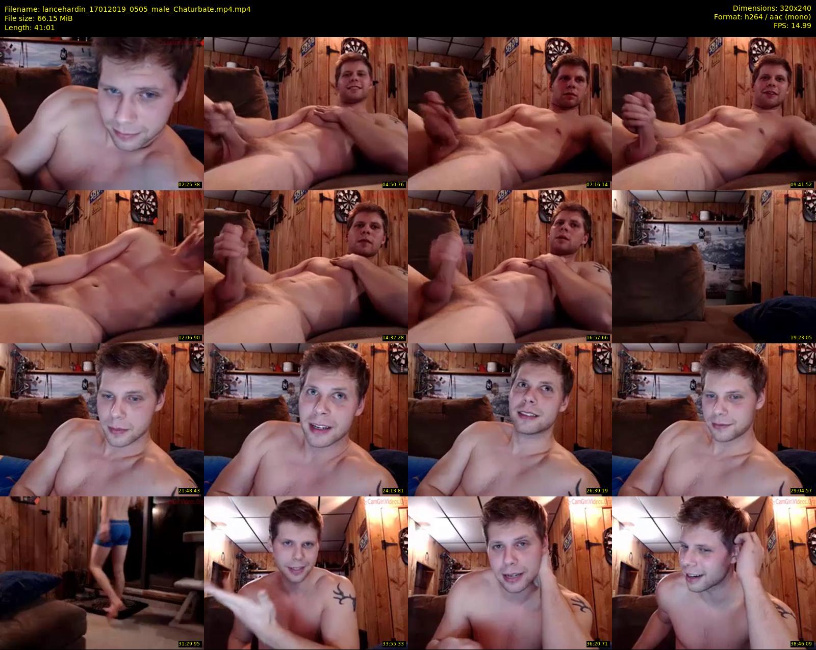 lancehardin — 42 minute Chaturbate male cam show recording, SD, Jan 17, 2019