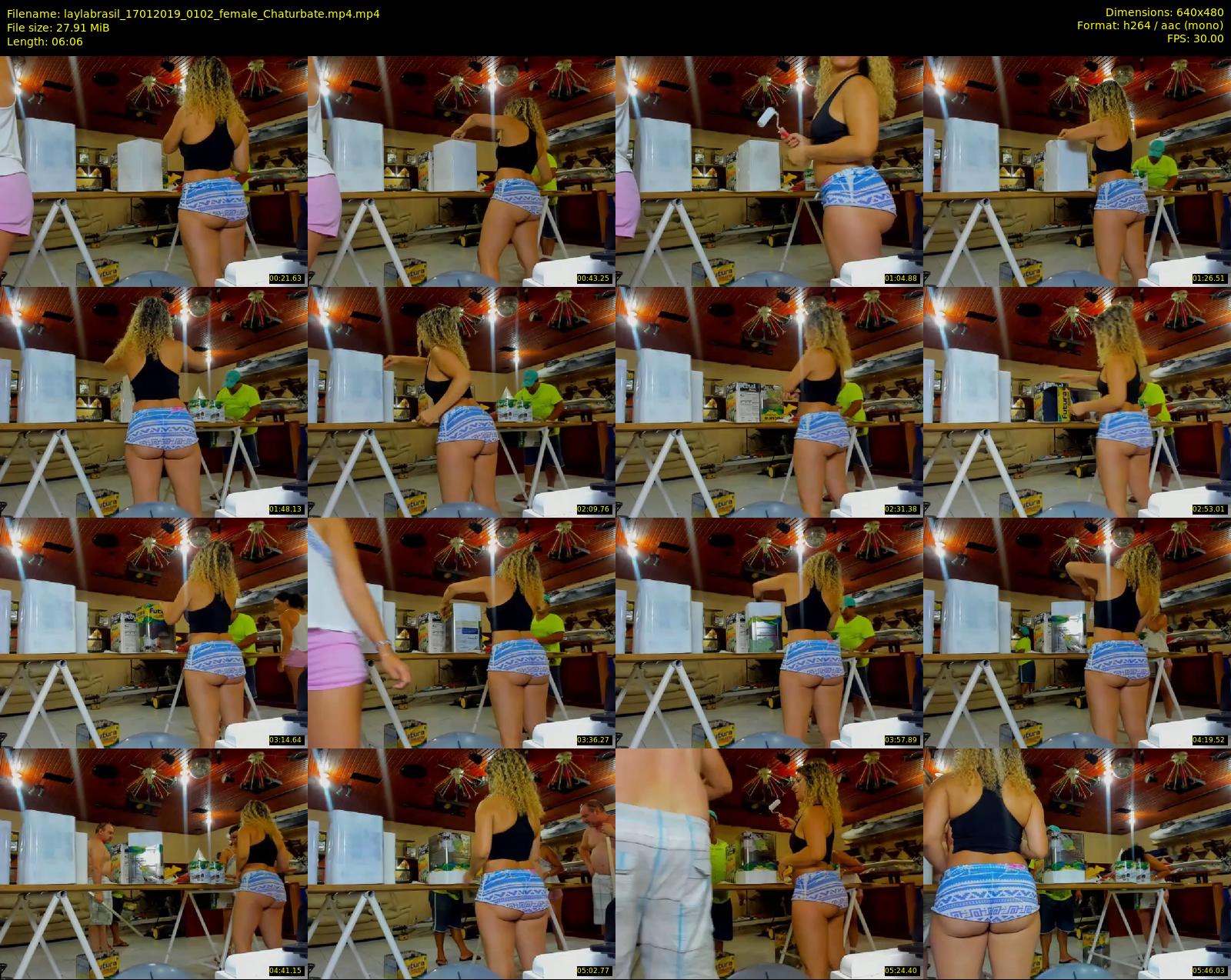 laylabrasil — 7 minute Chaturbate female cam show recording, 480p, Jan 17, 2019