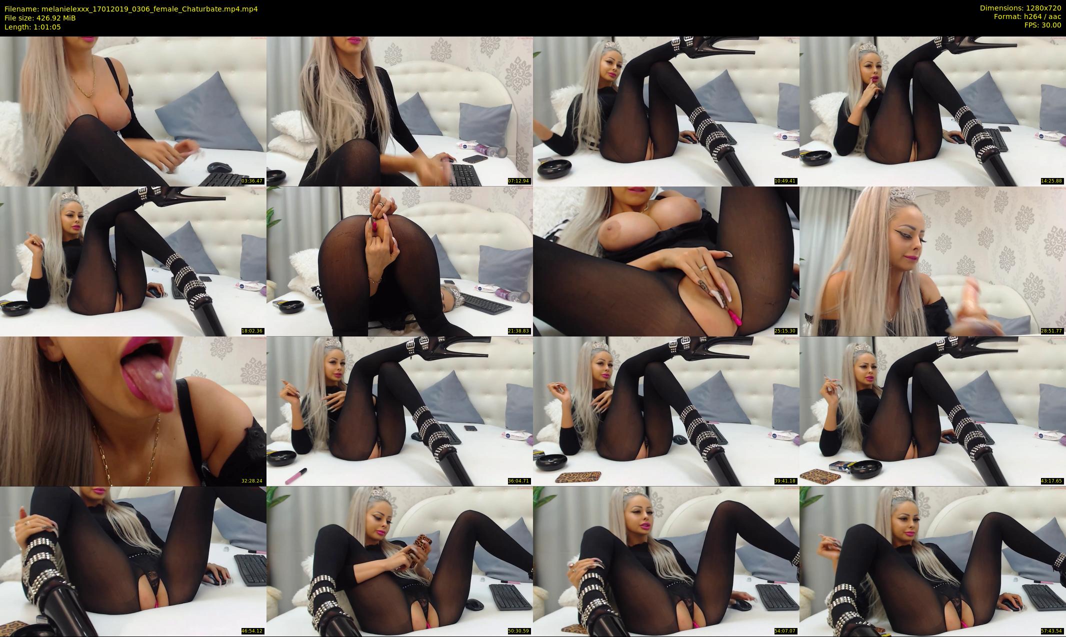 melanielexxx — 62 minute Chaturbate female cam show recording, 720p, Jan 17, 2019