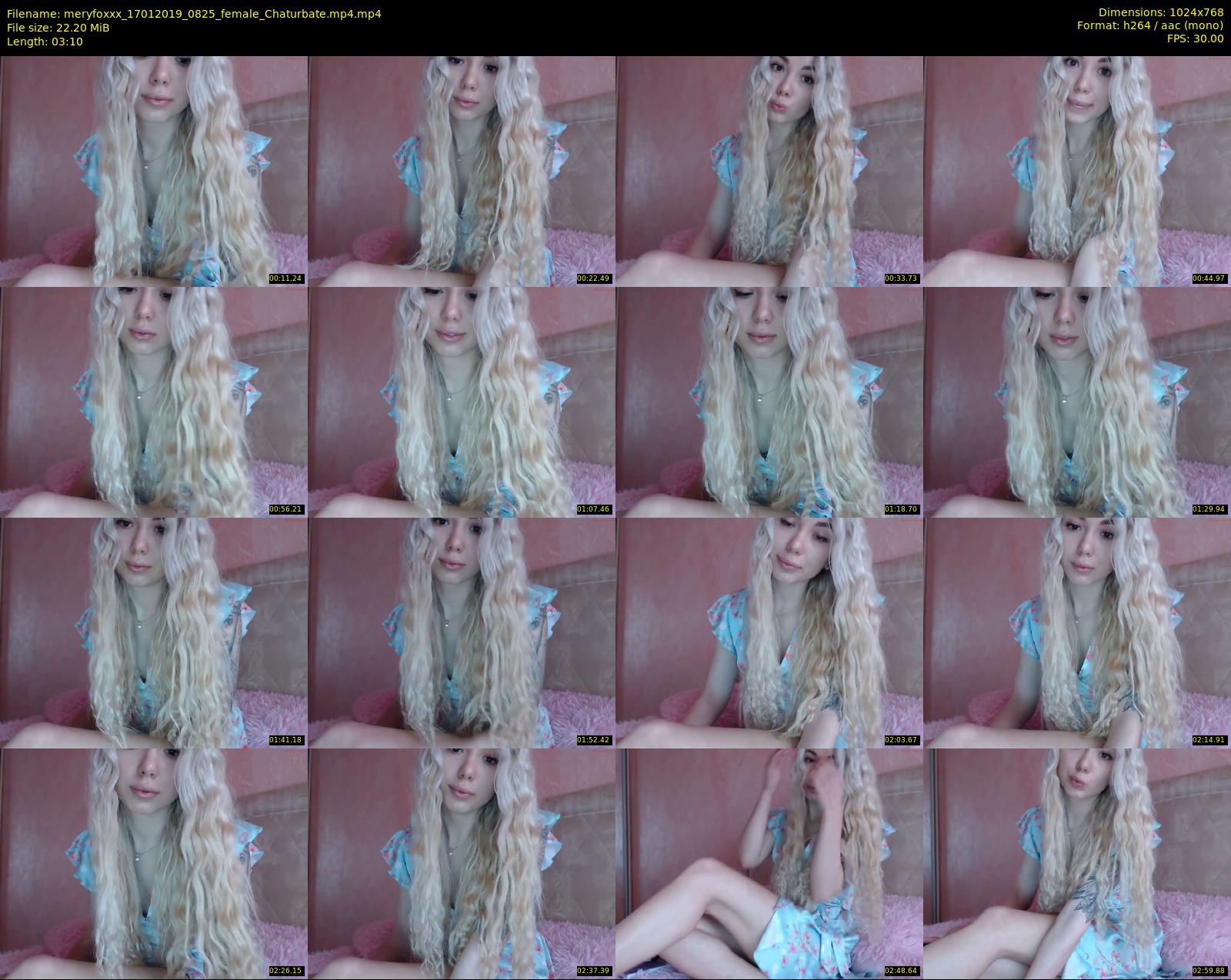 meryfoxxx — 4 minute Chaturbate female cam show recording, 720p, Jan 17, 2019